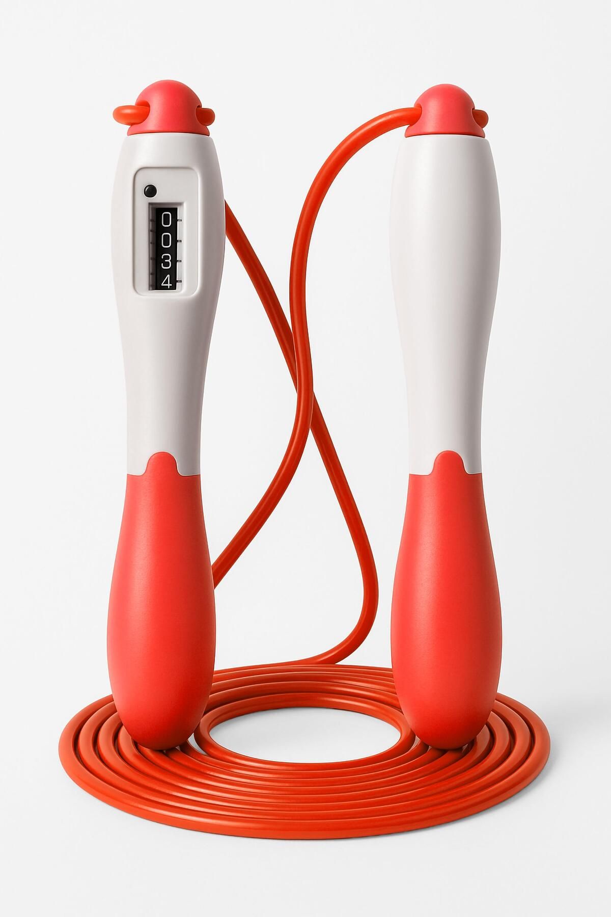 Telvesse-Jump Rope Length Adjustable Mechanical Counter Adjustable Display Jump Rope Jump Rope Red 5006 2