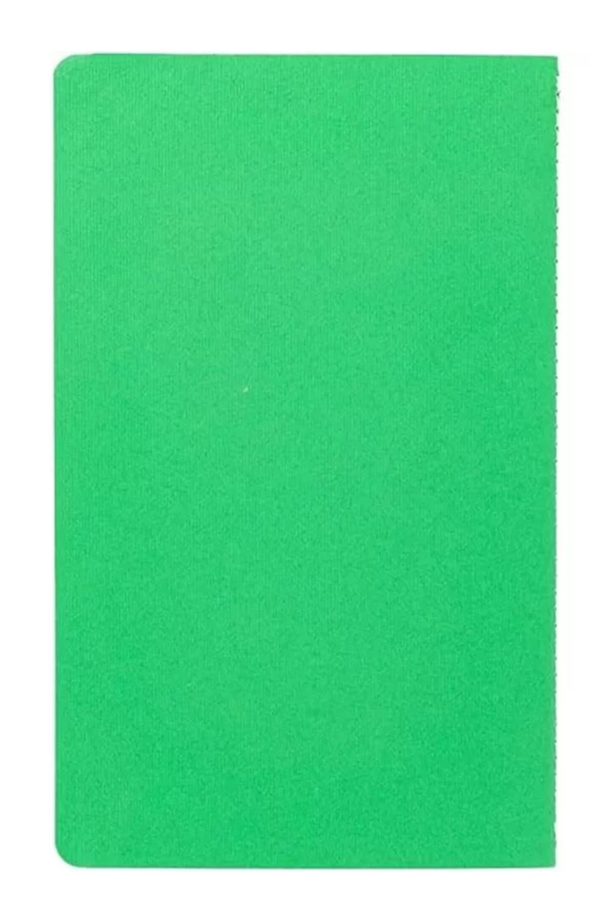 Mu Art Ahşap-Notes 13X21 cm Thread Stitched Notebook with Cardboard Cover, 24 Sheets, Plain, Leaf Green 2