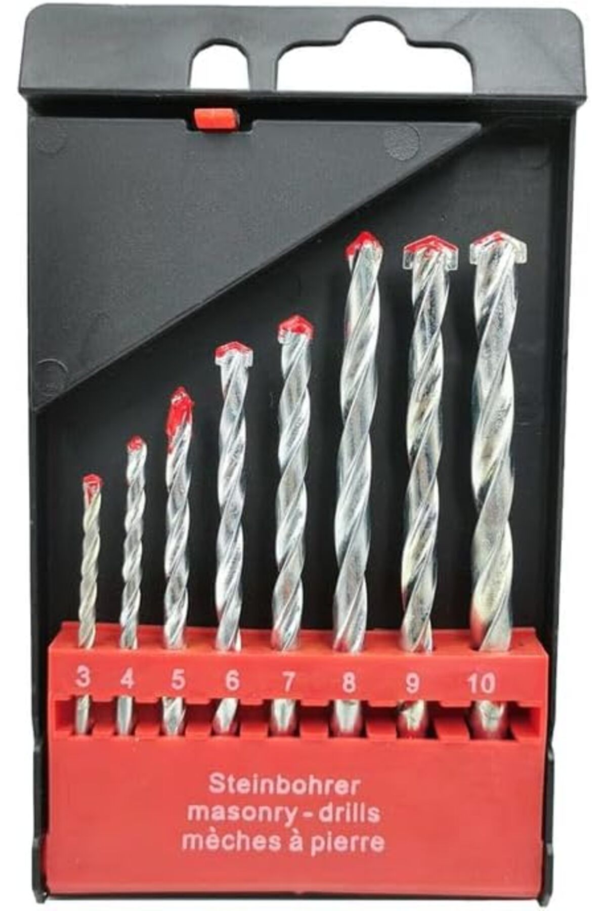 Generic-8Pcs Steinbohrer Masonry Drill Bit Set, Used for Concrete, Brick, Tile, 1/8" to 3/8" (3 4 5 6 7 8 9 1