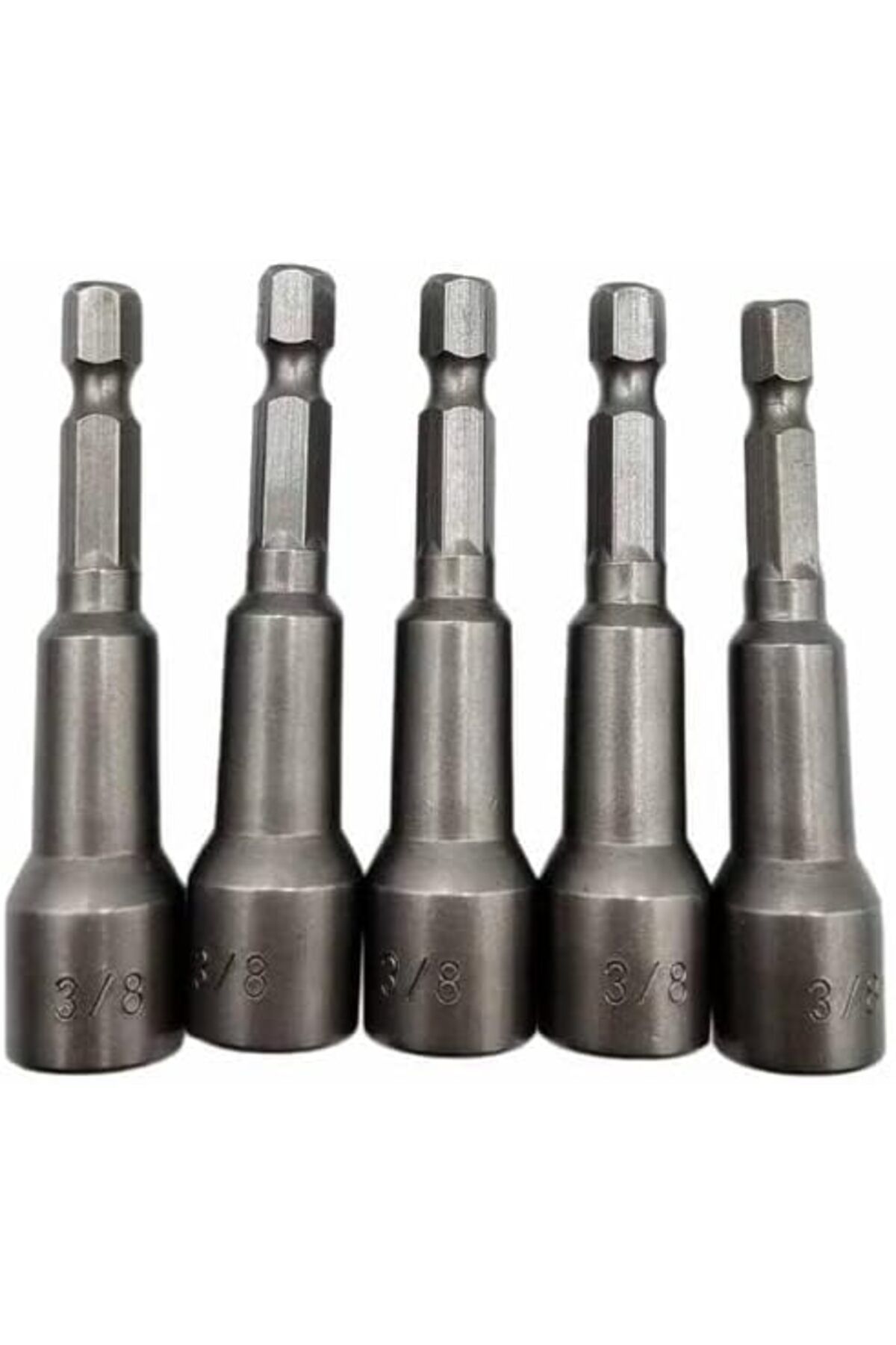Generic-Magnetic Nut Socket For Drill, 3/8mm Drill Nut Socket, Strong Magnetic - Chromium-vanadium (CRV) 5 P 5