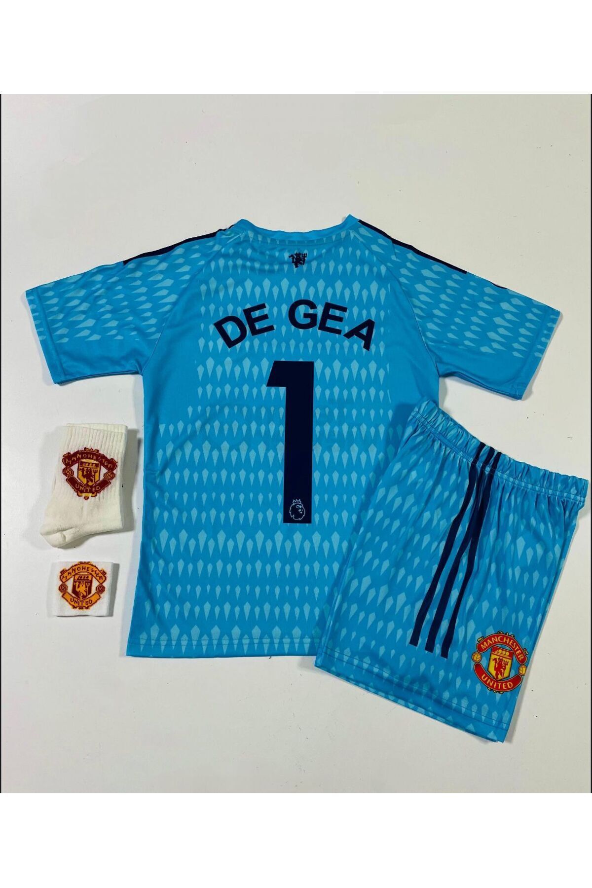 PORTEGO M.Unitedd 2022/23 Sezonu David De Gea Çocuk Kaleci Forması 4'lü Set (ARMALI)