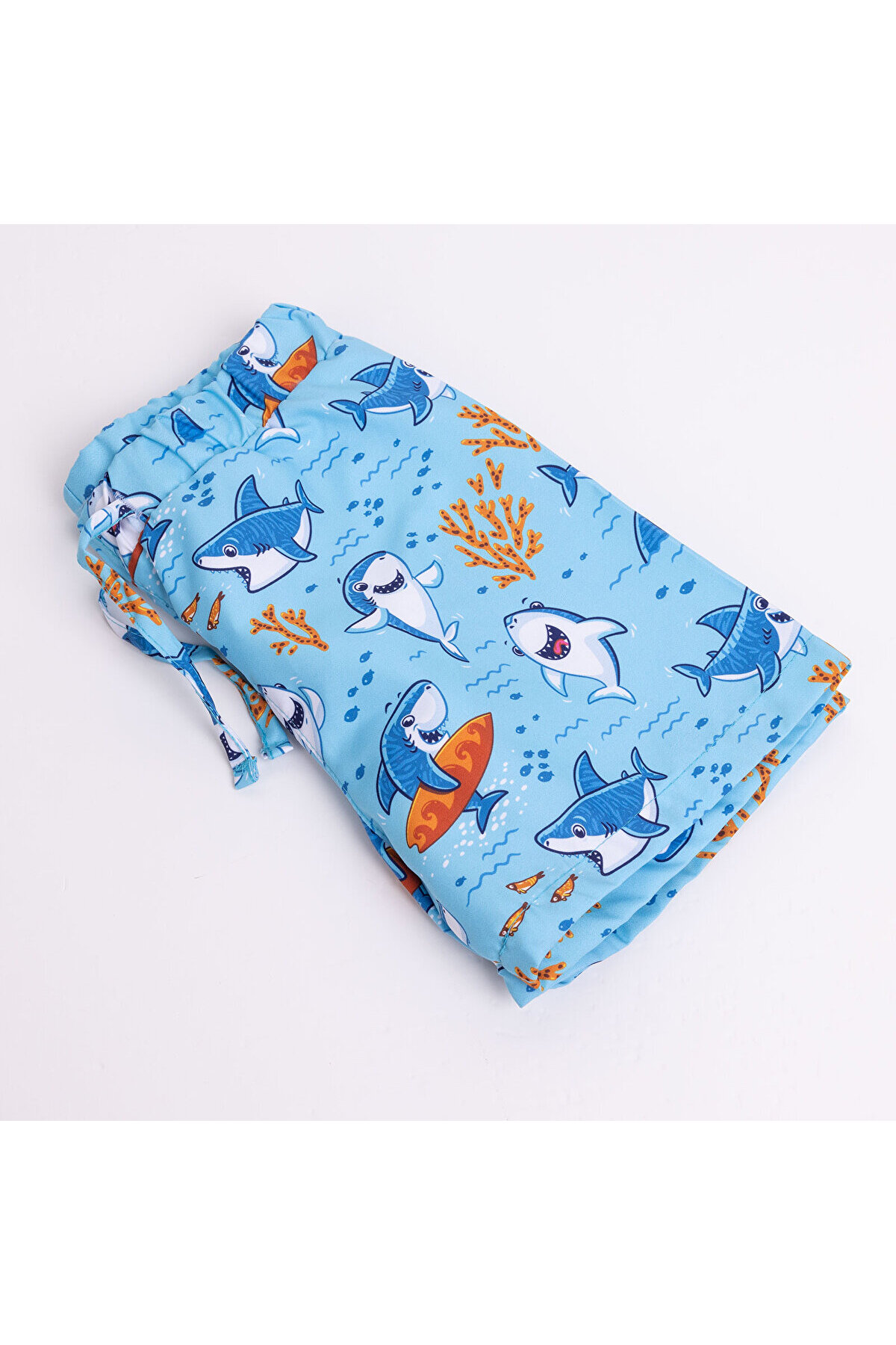 ebebek Hello Baby HelloBaby Erkek Bebek UV Koruma Şort Mayo Köpekbalığı Desen İpli Micro Kumaş fotoğrafı 3 (önizleme)