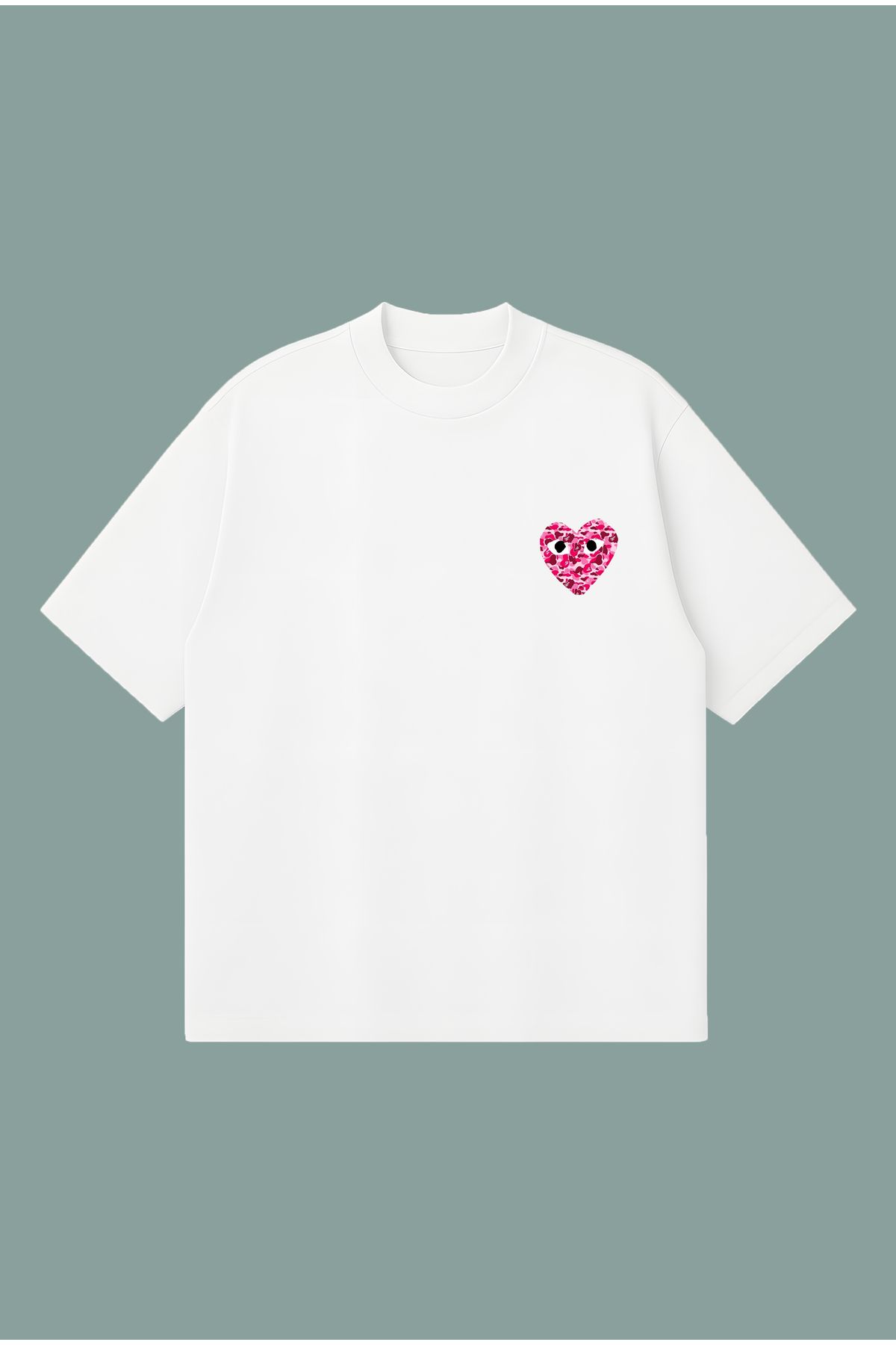 PURE POWER-Comme Des Garçons X Bape Pink Boxy Fit Oversize Unisex Tshirt – Printed T-Shirt |   Streetwear 1