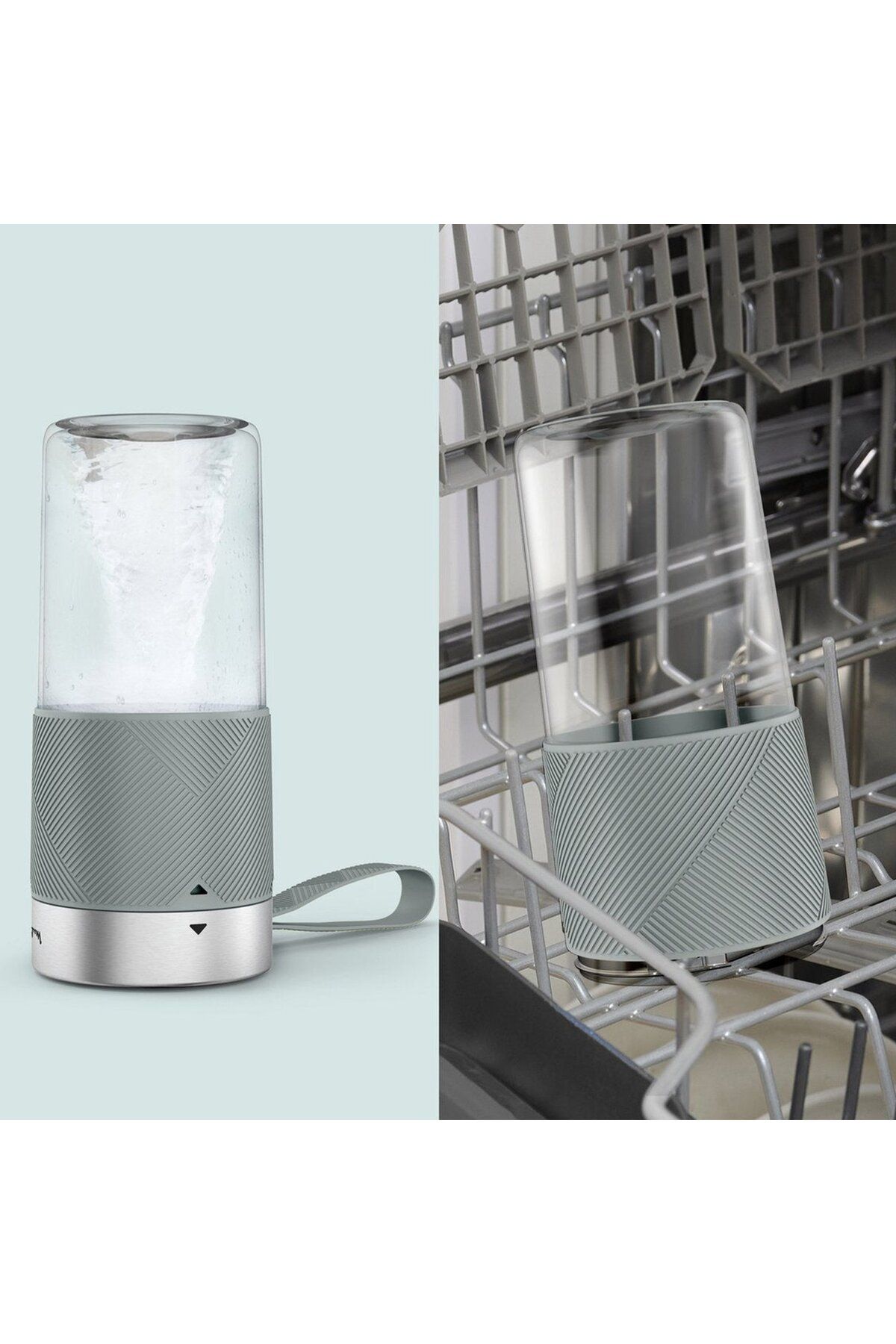 Moulinex-LIGHTMIX Portable Blender, 300 ml, 50W, Grey, LM1C0410 7