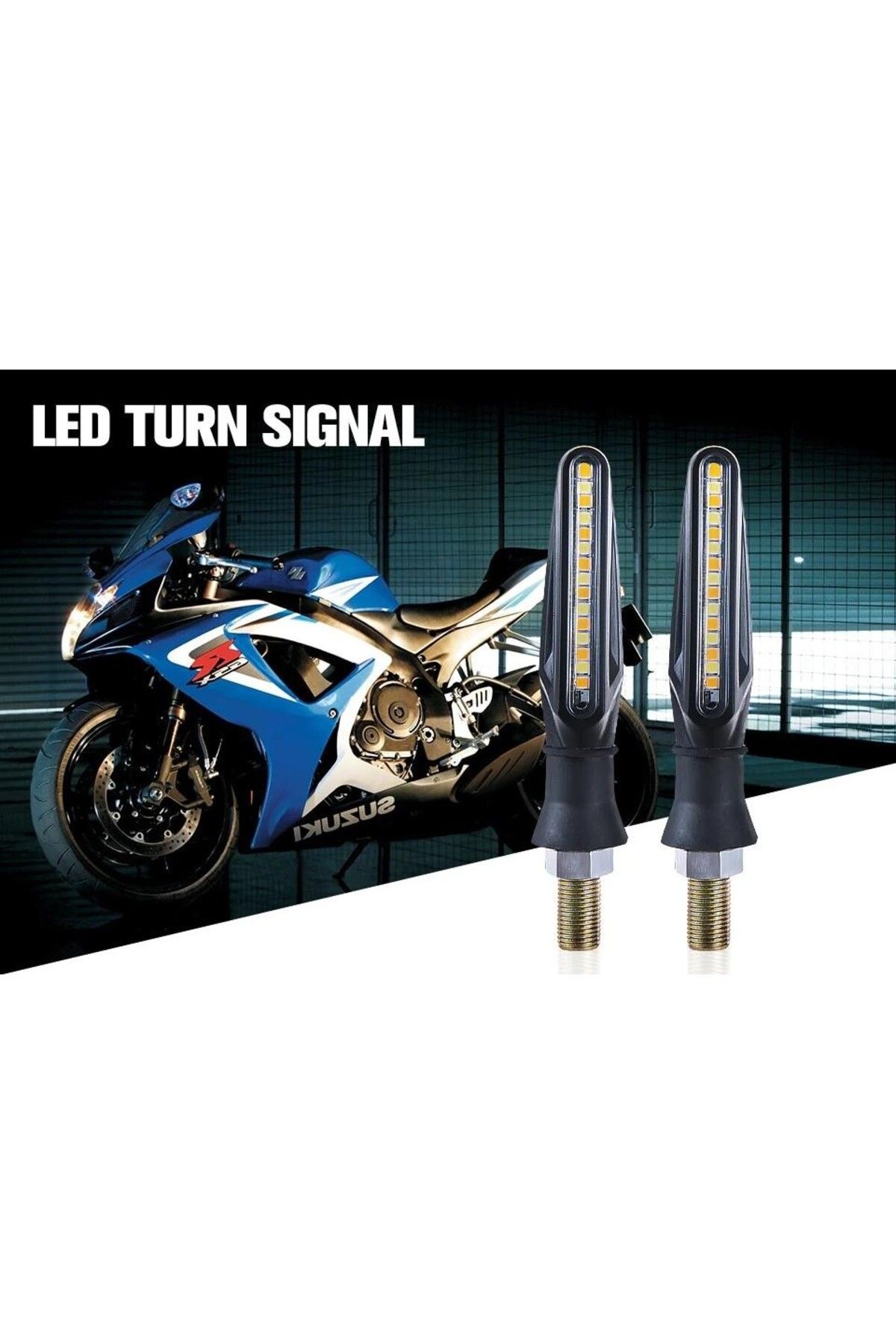 JollyMag-Set of 2 SEQUENTIAL Motorcycle Signal Lamps, with 2 functions, position and signaling, AVX-ZD59B 4