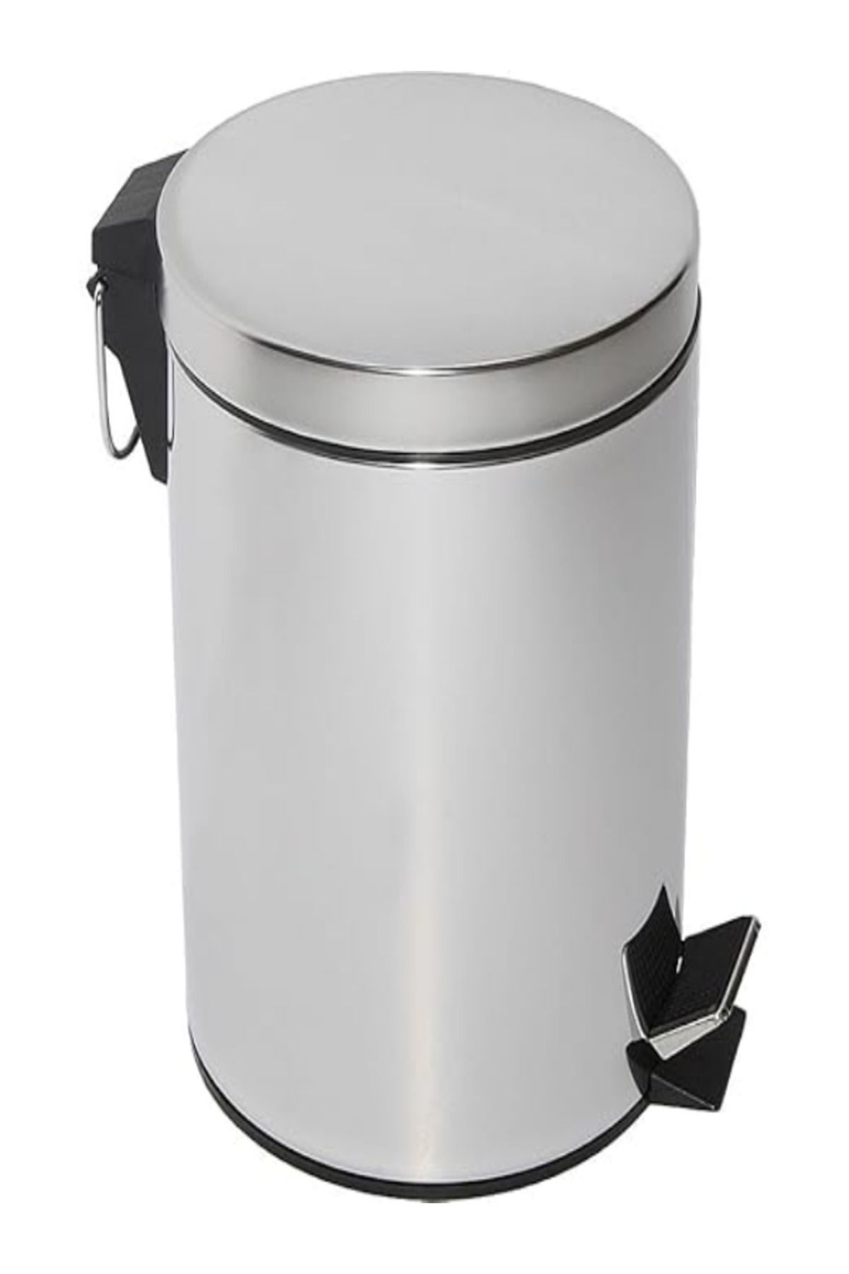 MOONLİGHT-Stainless Steel Dustbin, Pedal Bin, Garbage Bin with Removable Bucket Round Shape, Use for 3