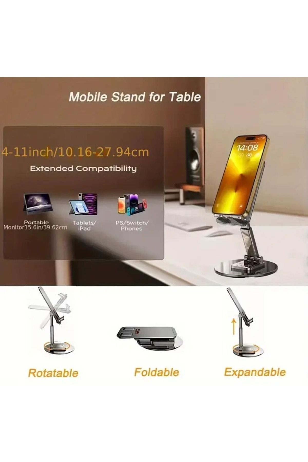 CME-Innovative mobile phone holder, suitable for lazy desktop and portable mobile phone use. 3