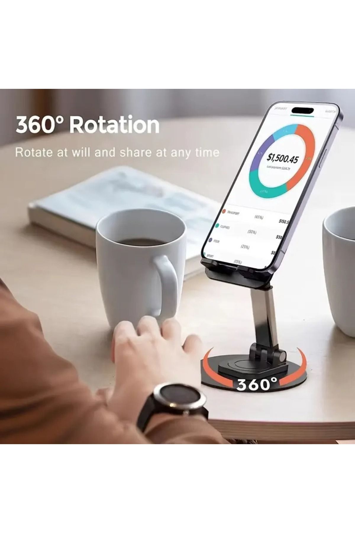 CME-Innovative mobile phone holder, suitable for lazy desktop and portable mobile phone use. 1