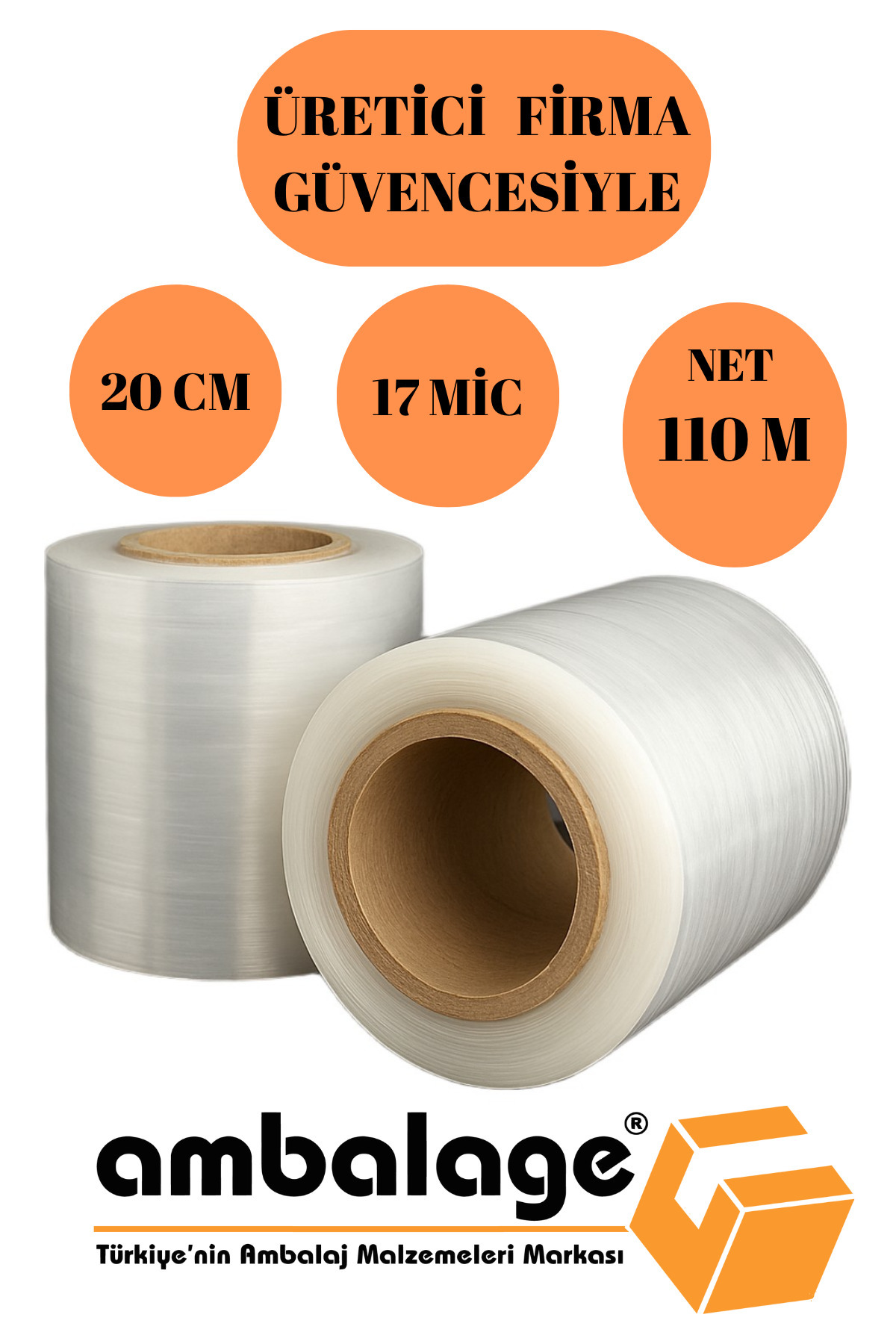 Ambalage 20 CM STREÇ FİLM ULTRA MEGA BOY TABAK BARDAK SARMA STRECİ NET 110M TAŞINMA STRECİ ULTRA ESNEK STREÇ