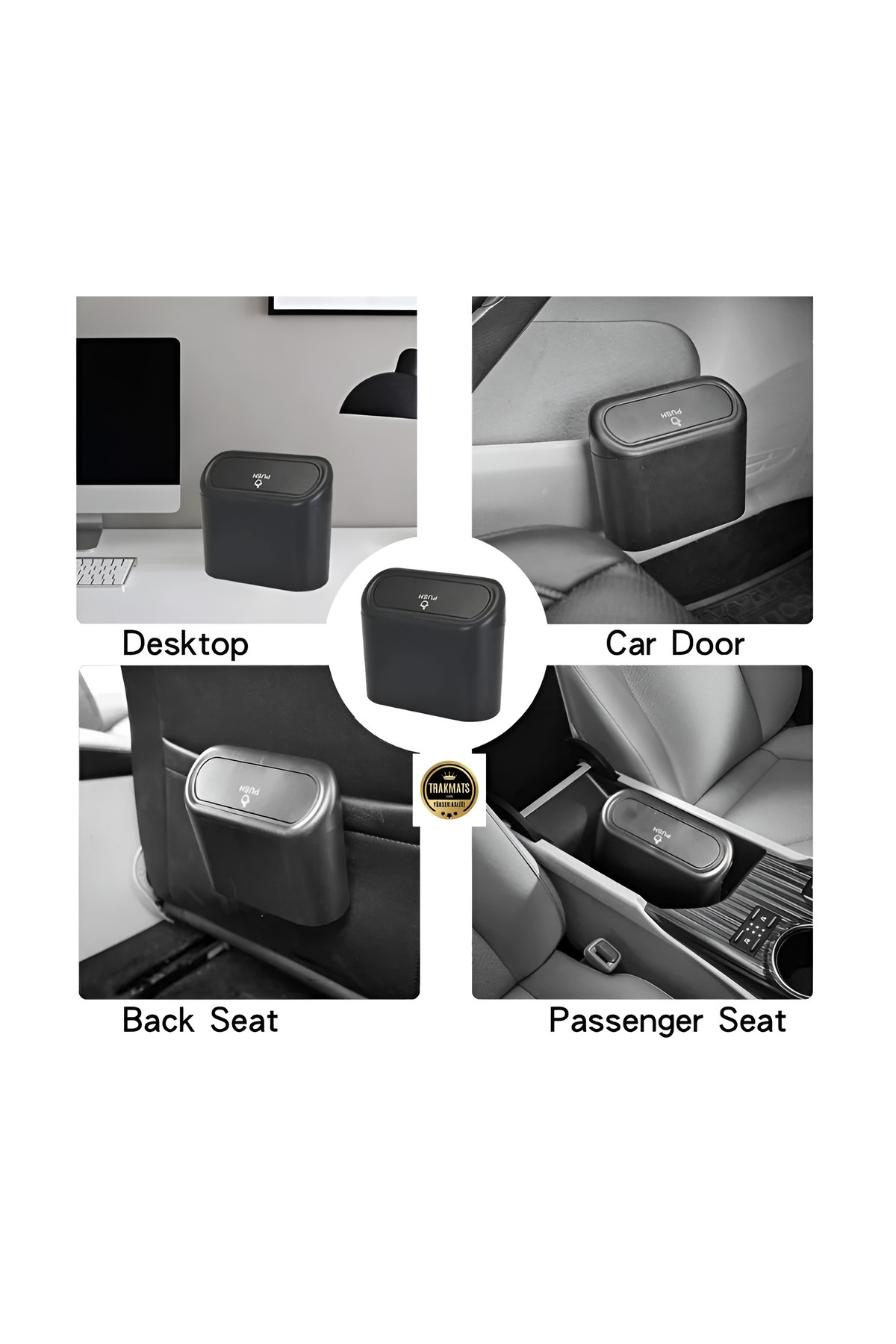 TRAKMATS %100 YÜKSEK KALİTE-Mazda 2 Hybrid Xp21 2022-2023-2024 Compatible Car Garbage Bin with Lid 3