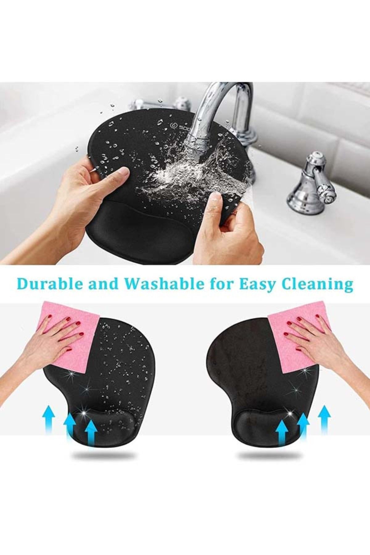 Generic-Mouse Pads with Comfortable Gel Wrist Rest Support 5