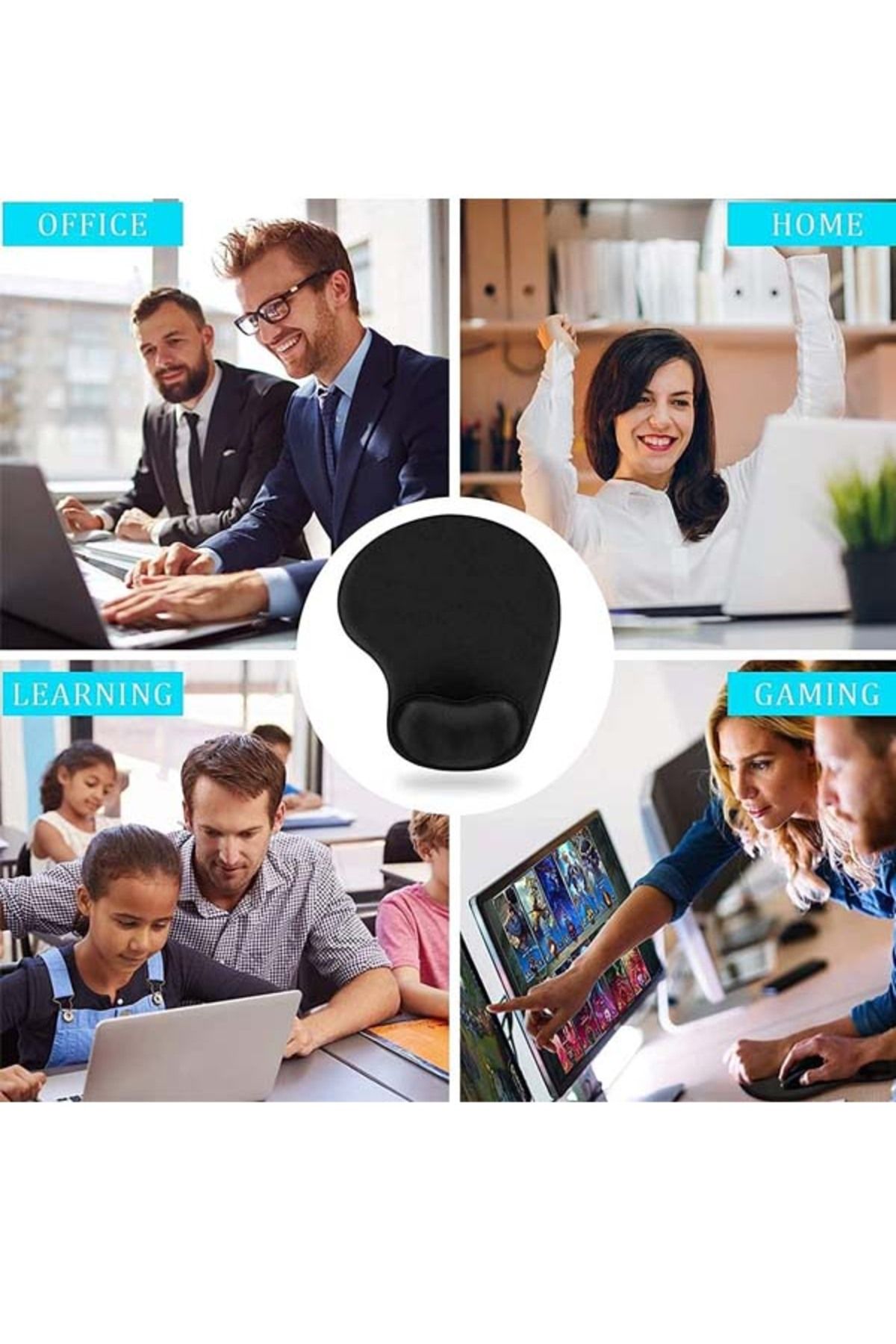 Generic-Mouse Pads with Comfortable Gel Wrist Rest Support 6
