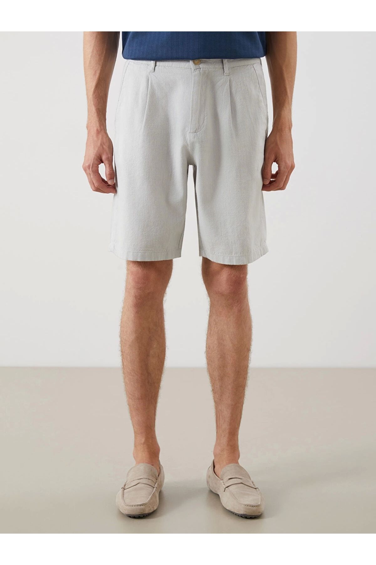 LC Waikiki-Lcw Vision Beige Standard Mold Men's Shorts 2
