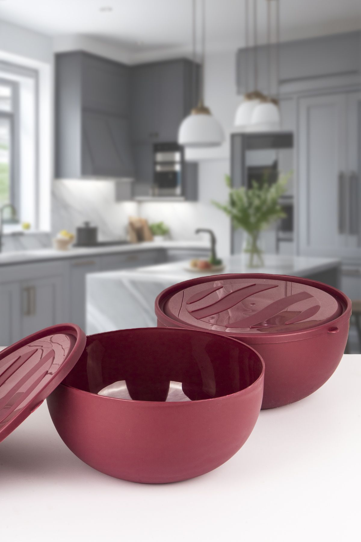 Lizzy-2 Liter 6 Lt Tupper Model Storage Container Basin, Dough Kneading Soft Leakproof Lid 5