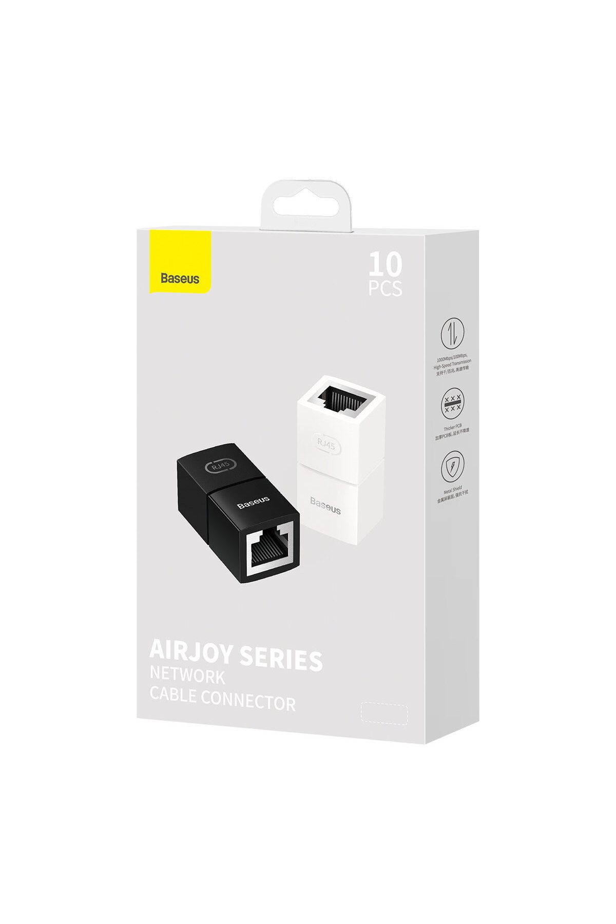 Baseus-Conector cablu rețea Ethernet RJ45 alb SET 10 buc. 8