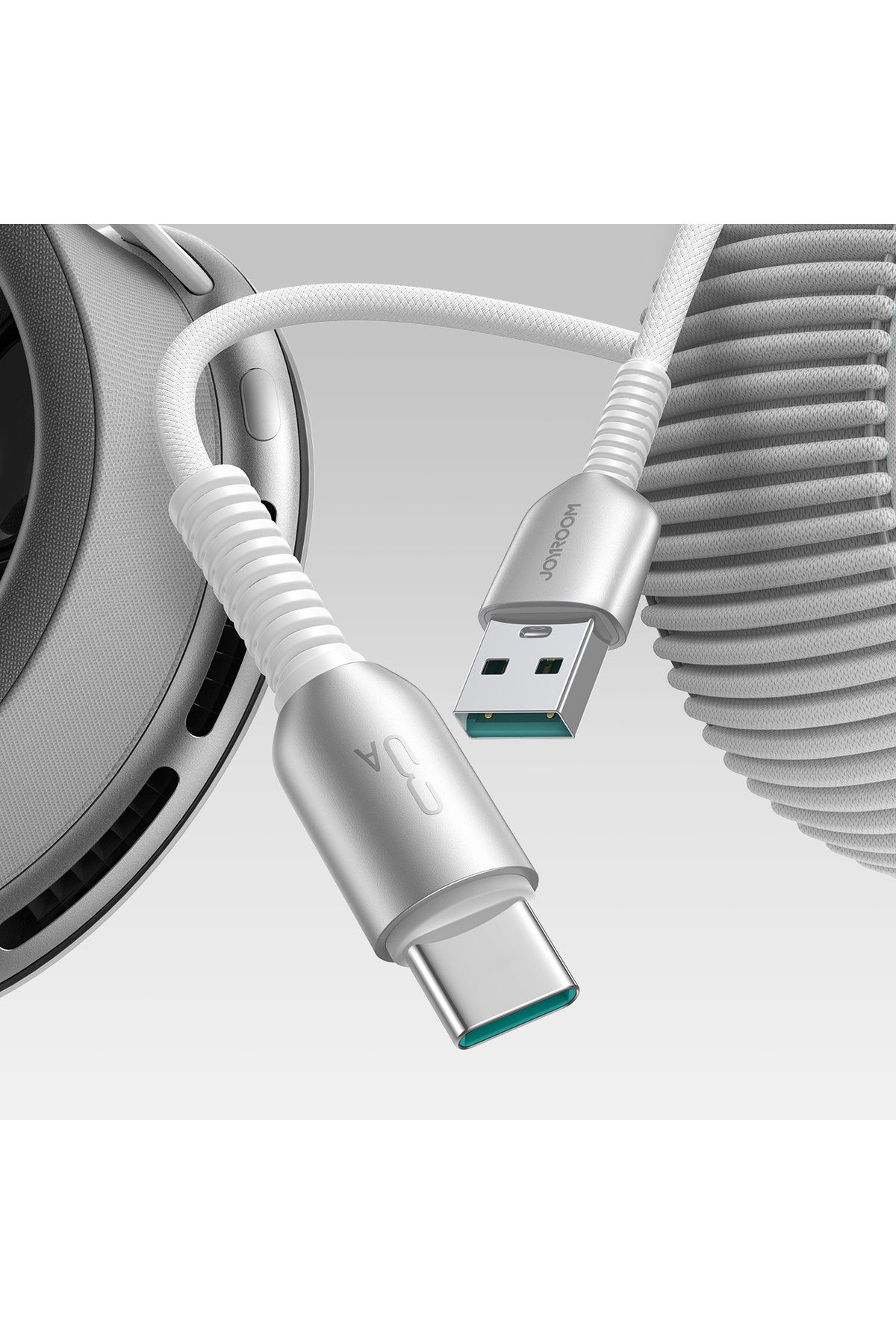 Joyroom-Cablu USB-A - USB-C 3A de ultimă generație, 1,2 m, gri 9