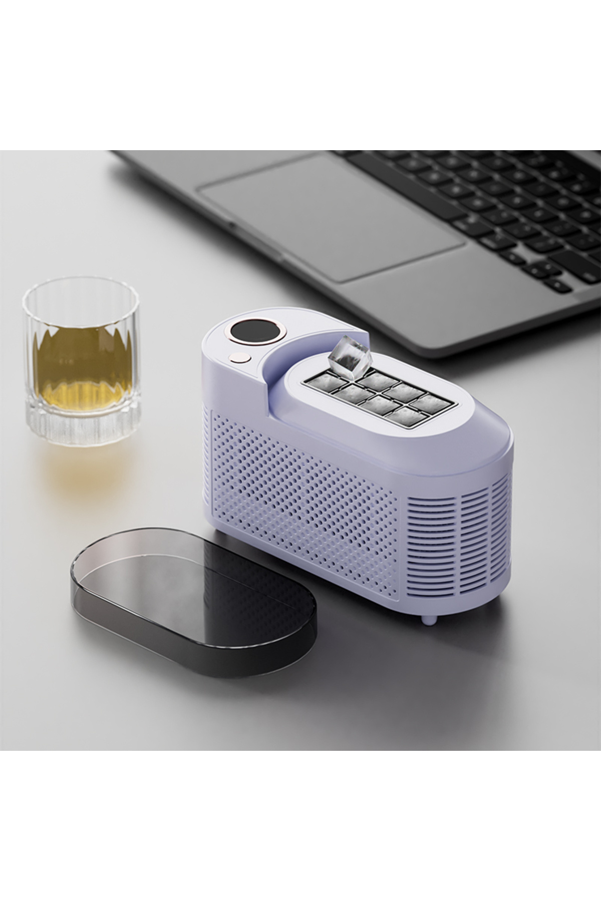 Tradeo-Portable Desktop Ice Maker, 8 Cubes per Cycle, 10-15 Minutes Fast Ice Making, Compact Design 2