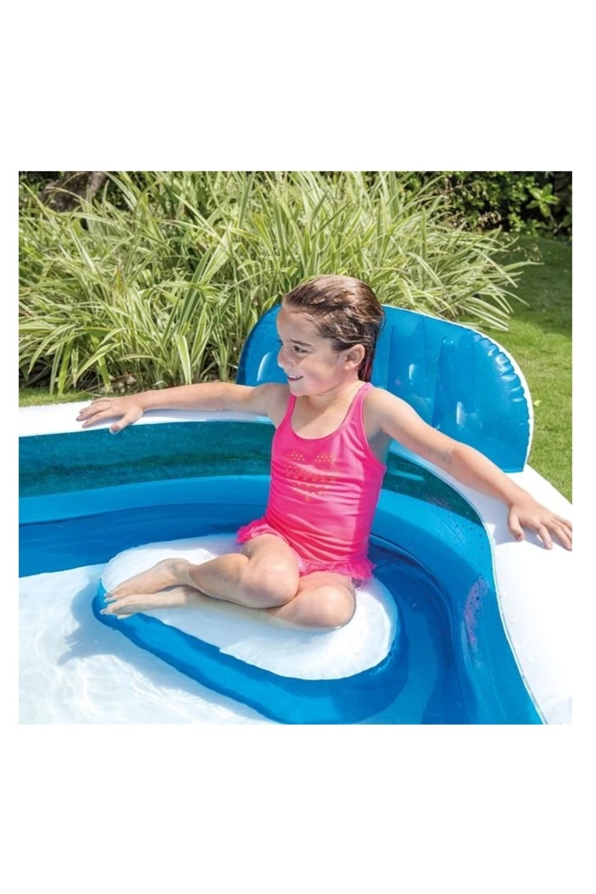 Welora-Family Swimming Pool, Intex, with spa, capacity 262 L, size 2.29x2.29x0.66 m, Bleu 3