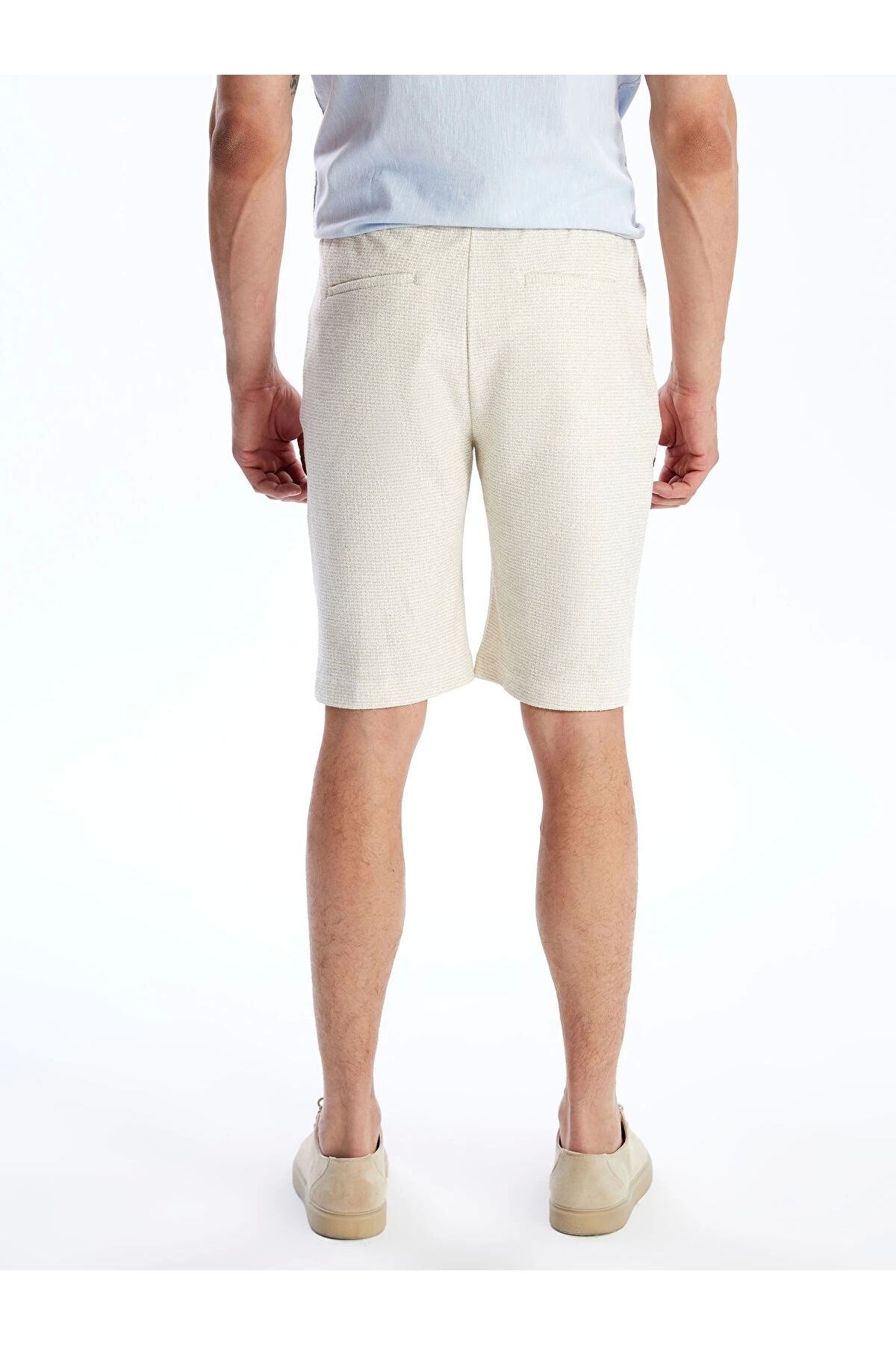 LC Waikiki-Ανδρικό σορτς LCW Vision Beige Standard Fit 4