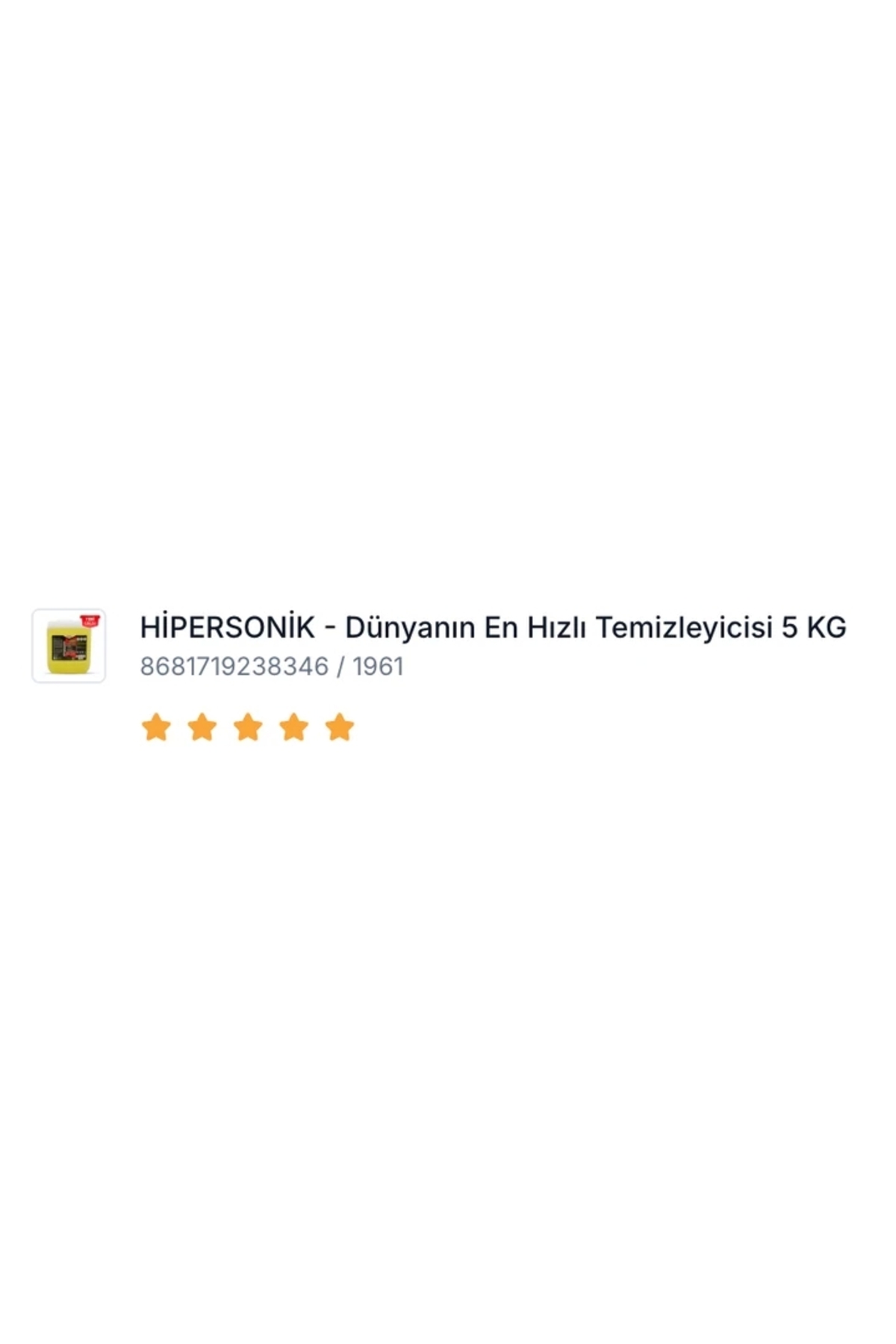 SMX HİPERSONİK - Dünyanın En Hızlı Temizleyicisi 5 lt - Fiyatı