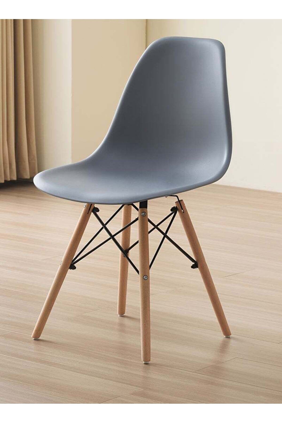 Taimi-طقم طعام من 5 قطع، طاولة مستطيلة عصرية باللون الأبيض، 120×60×73 سم مع 4 كراسي بلاستيكية رمادية أنيقة 4