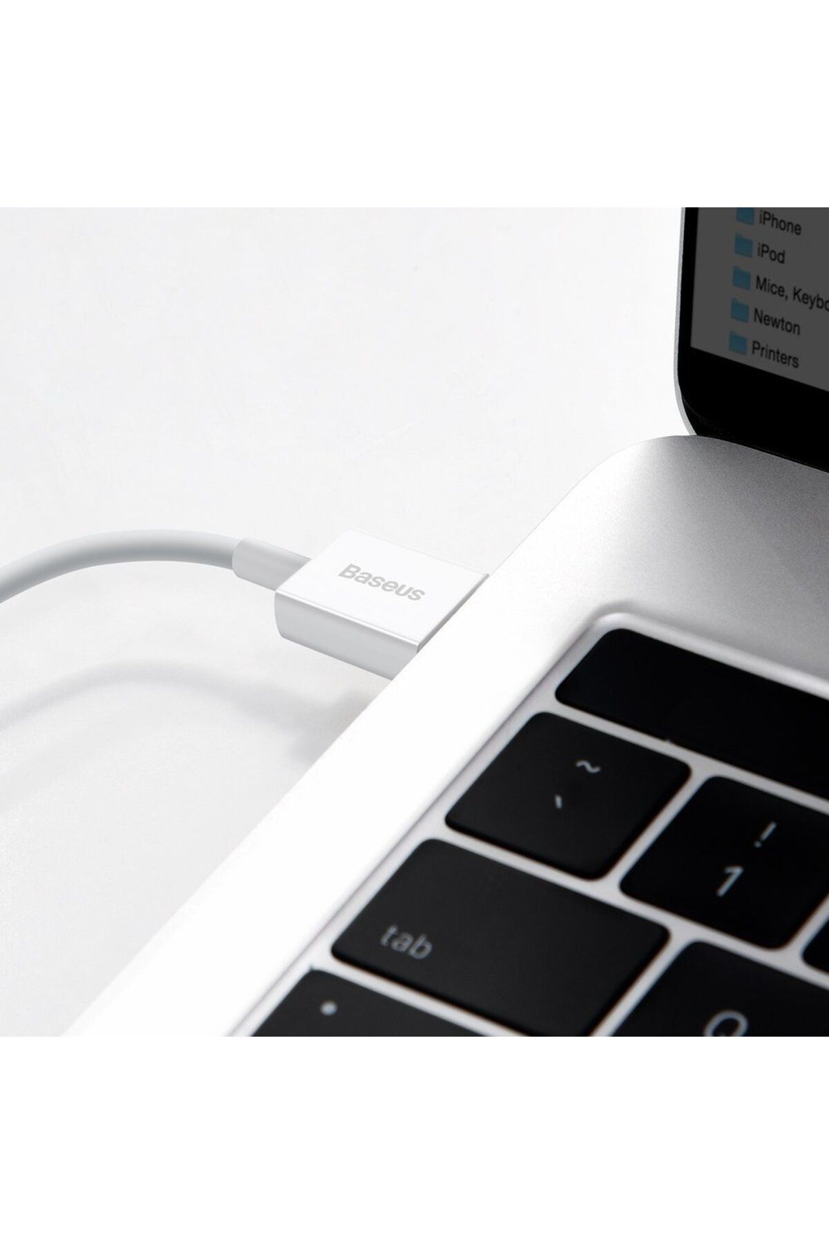 Baseus-Cablu de date USB Lightning pentru iPhone 2.4A, 2m, alb 9