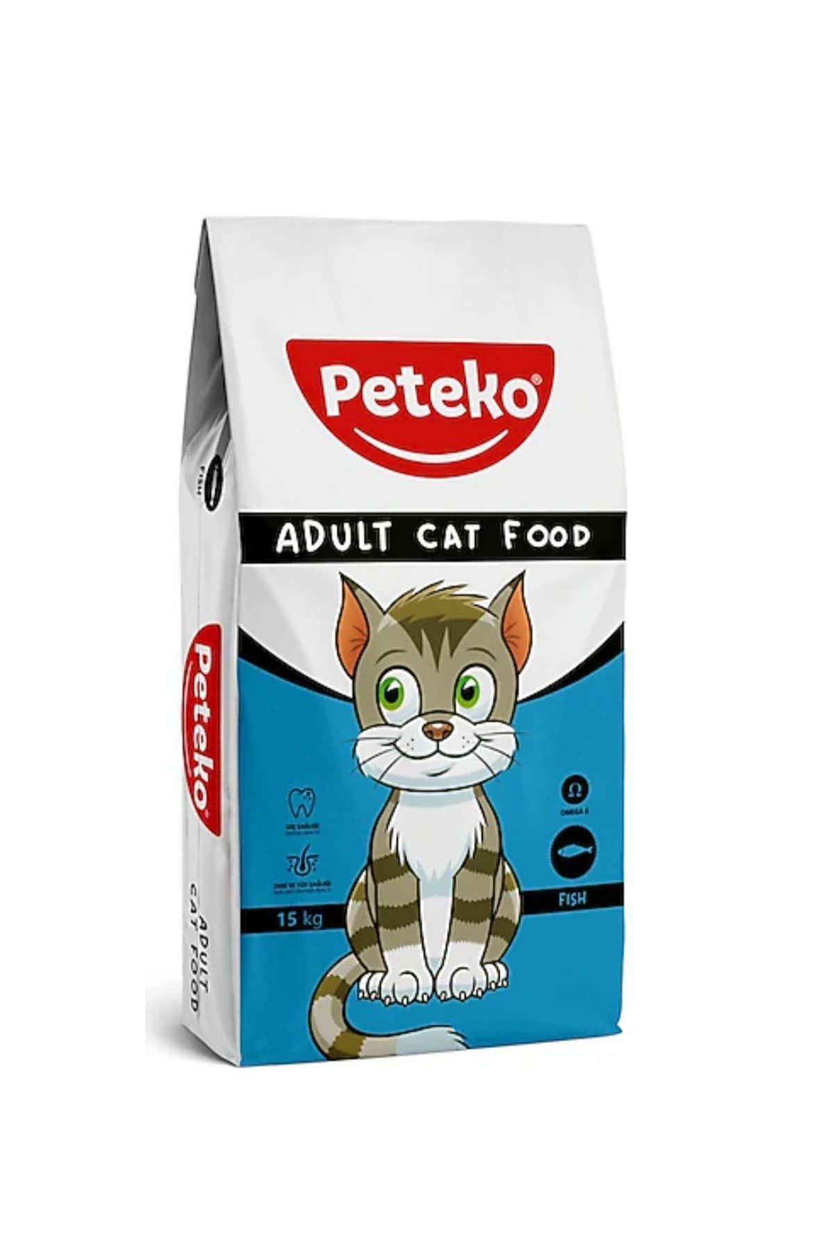 PETEKO BALIKLI YETİŞKİN KEDİ MAMASI 15 KG