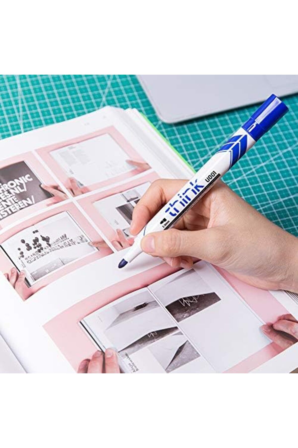Deli-EU00130 Dry Erase Marker Low Odor Ink - Pack of 12 Markers 4
