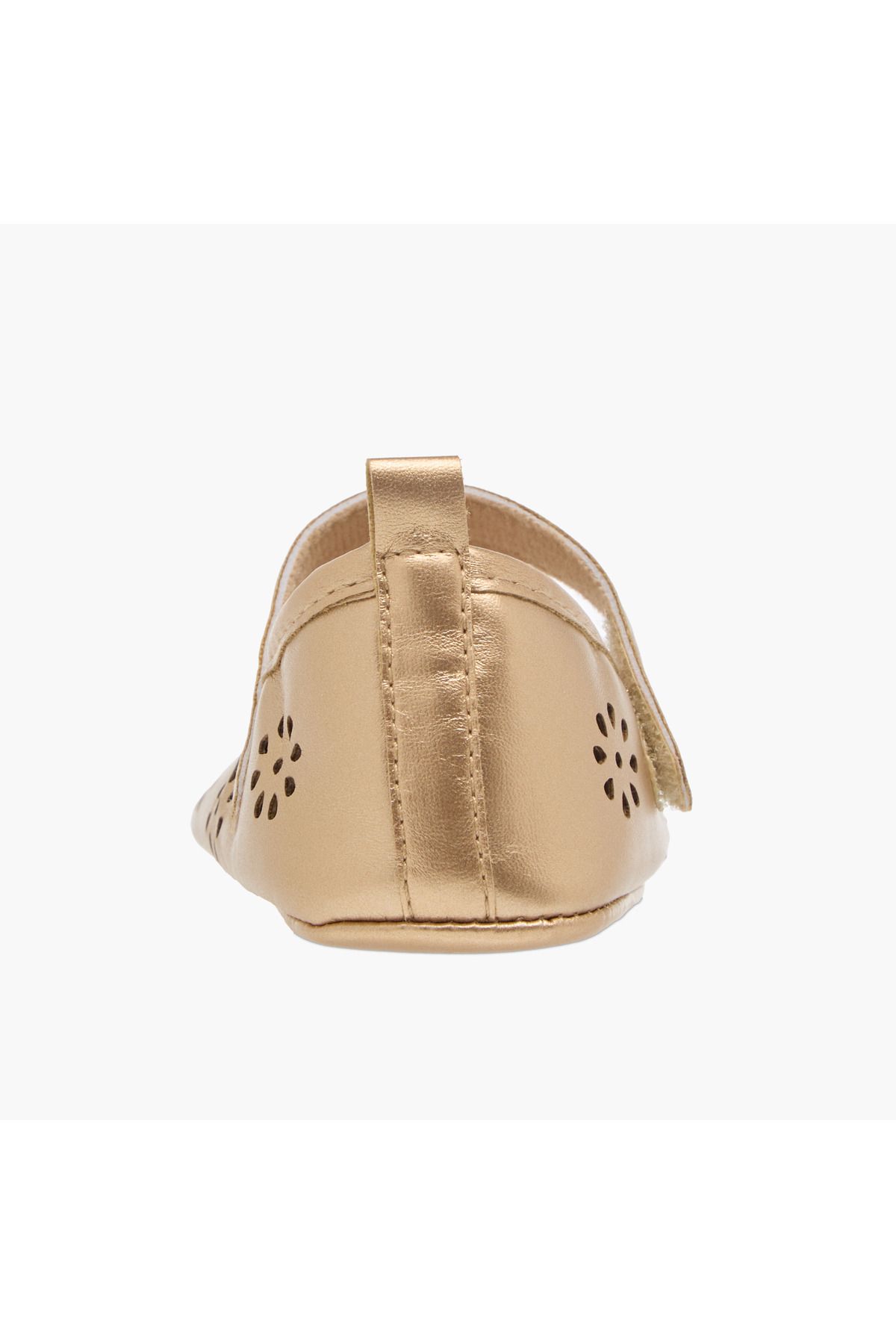 giggles-Cutout Detail Booties with Hook and Loop Closure 5