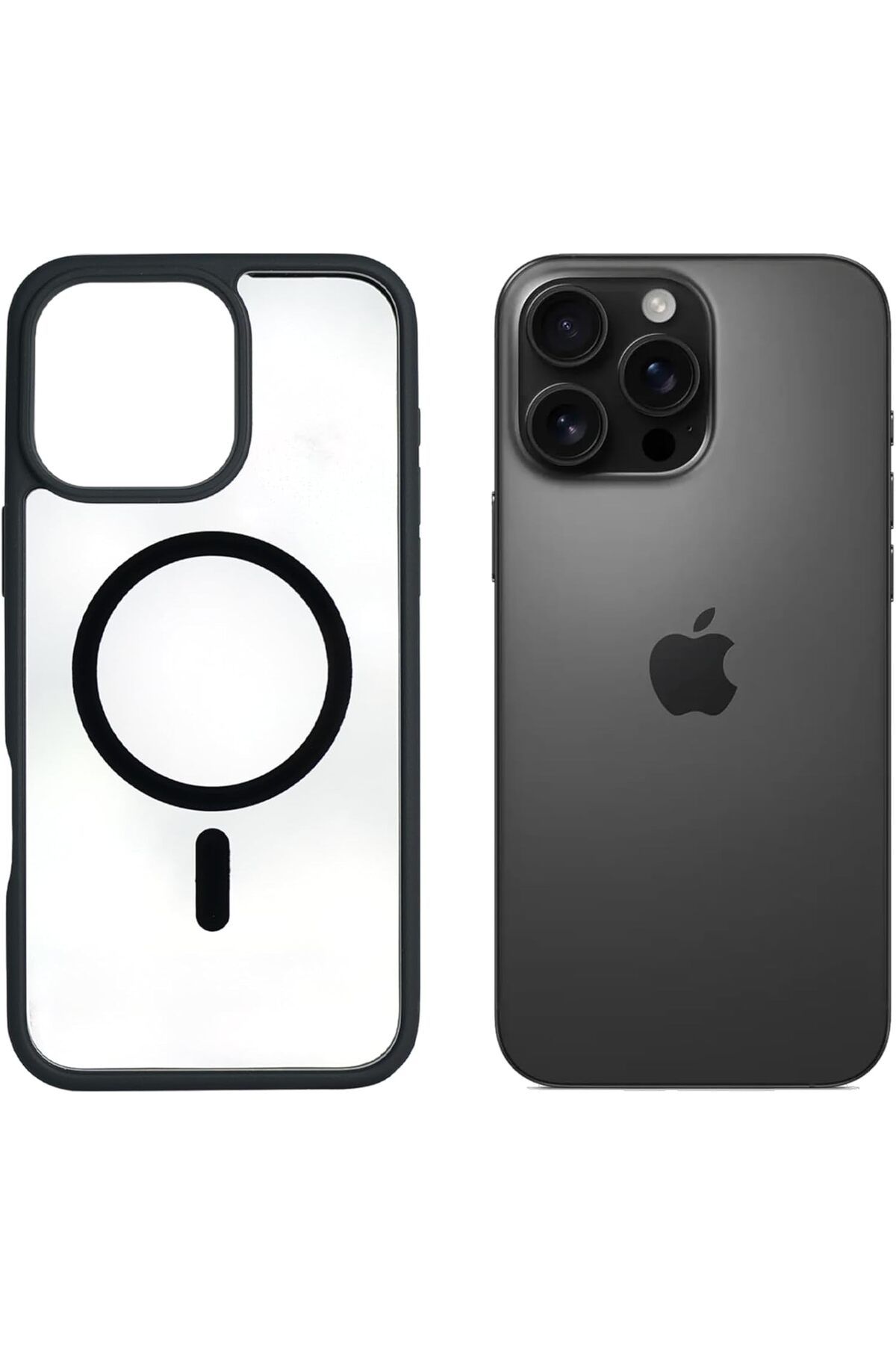 Aztech-جراب مغناطيسي لهاتف iPhone 16 Pro Max متوافق مع MagSafe، غطاء كاميرا خلفي شفاف غير لامع 1