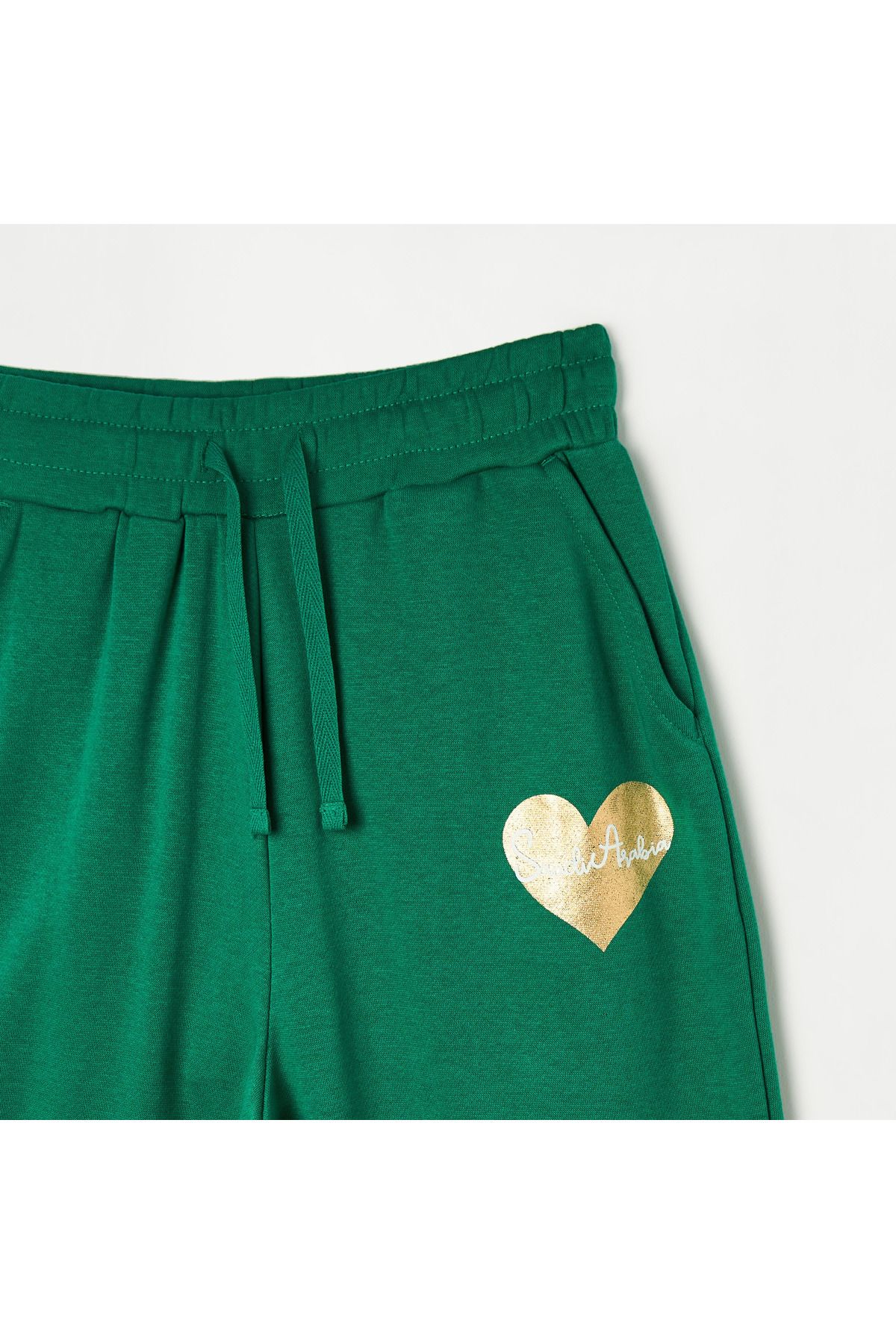 Juniors-KSA National Day Print Joggers with Pockets and Drawstring Closure 3