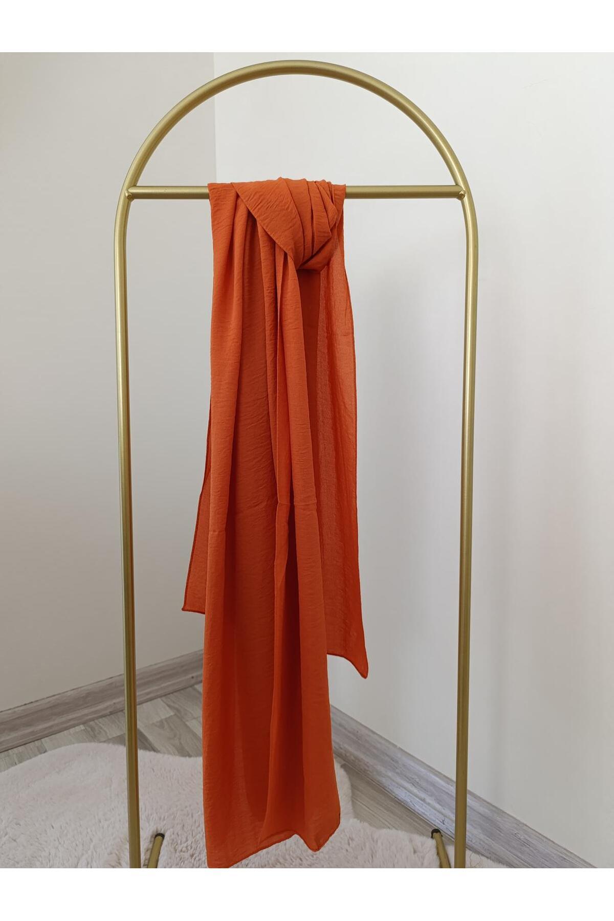Shawl Passion-Plain Pattern Jazz Orange Shawl 2