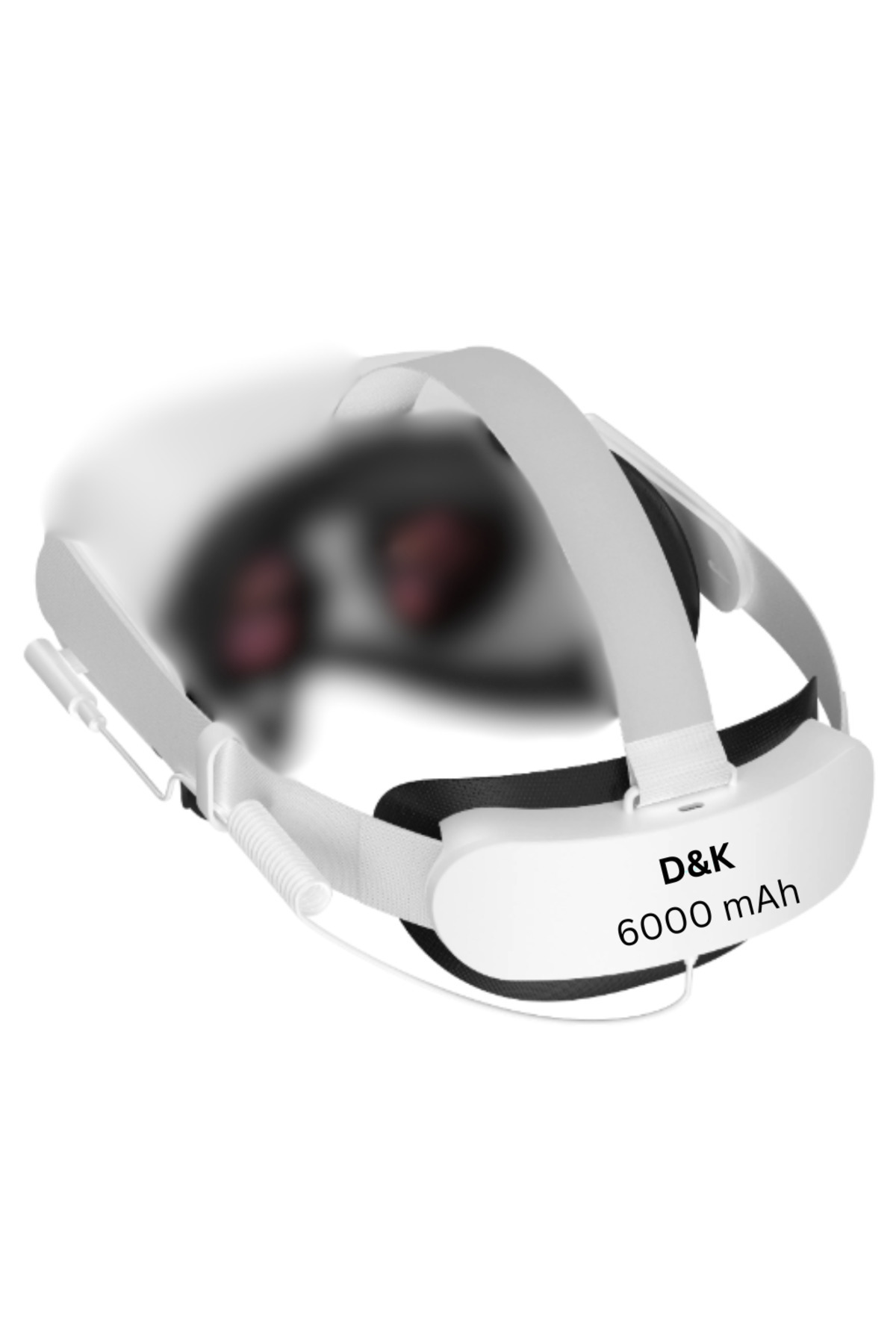 D&K WONDER-Battery Strap for Oculus Quest 2, White 3