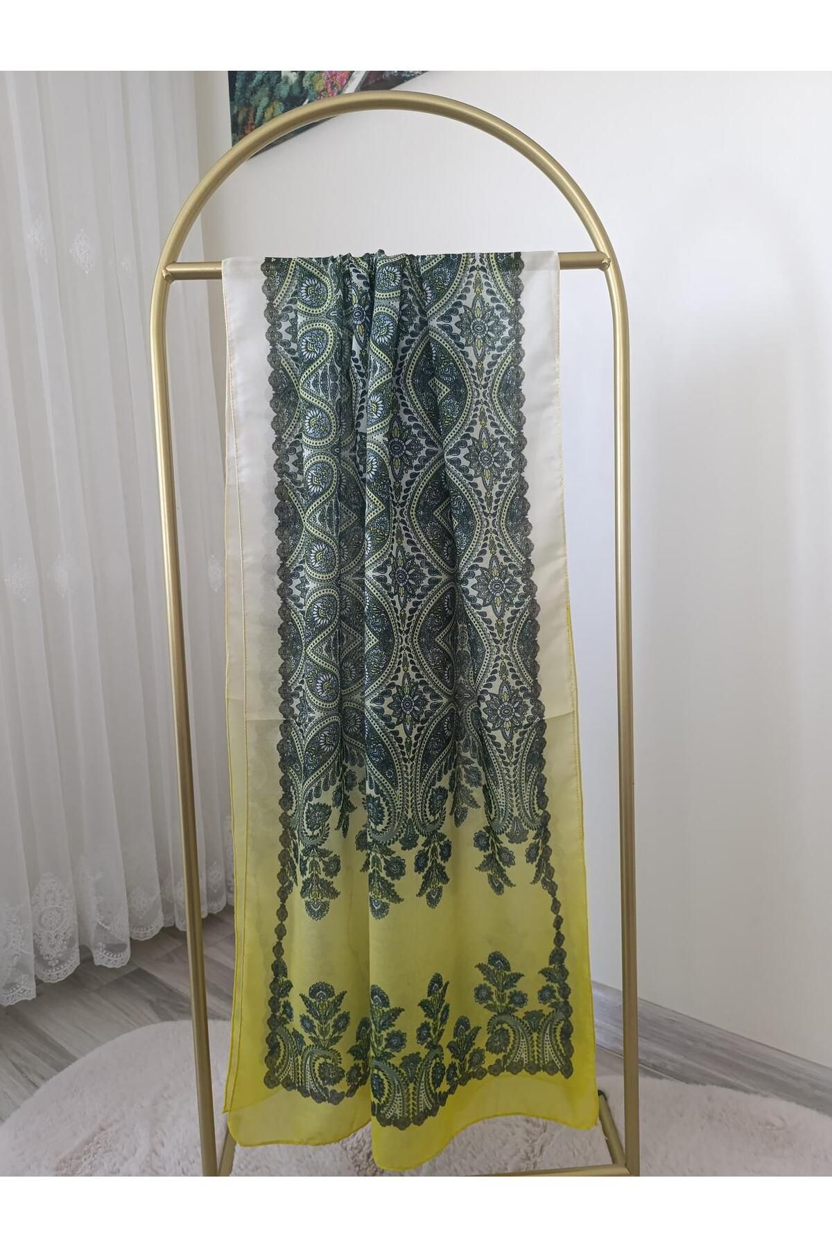 Shawl Passion-Retro Pattern Poly Sari Shal 1
