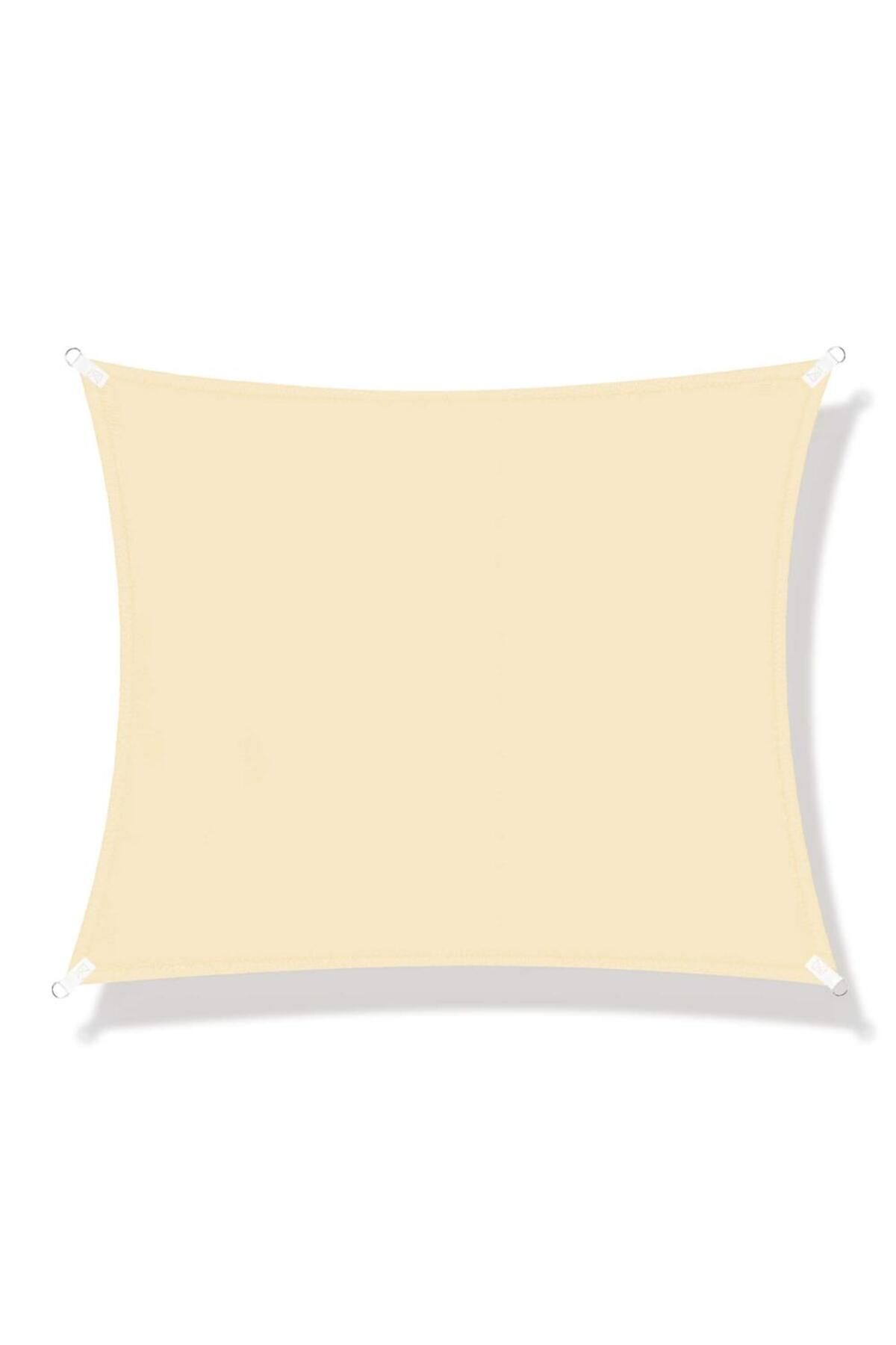 SERSIMO Prelata Umbrire 3x3 M Pentru Terasa Sau Balcon, Impermeabila, Protectie Uv, Crem - One Size