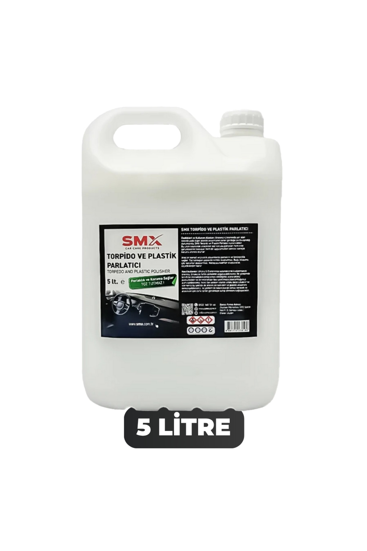 SMX Torpido ve Plastik Parlatıcı 5 Lt. (Konsantre) - Fiyatı, Yorumları