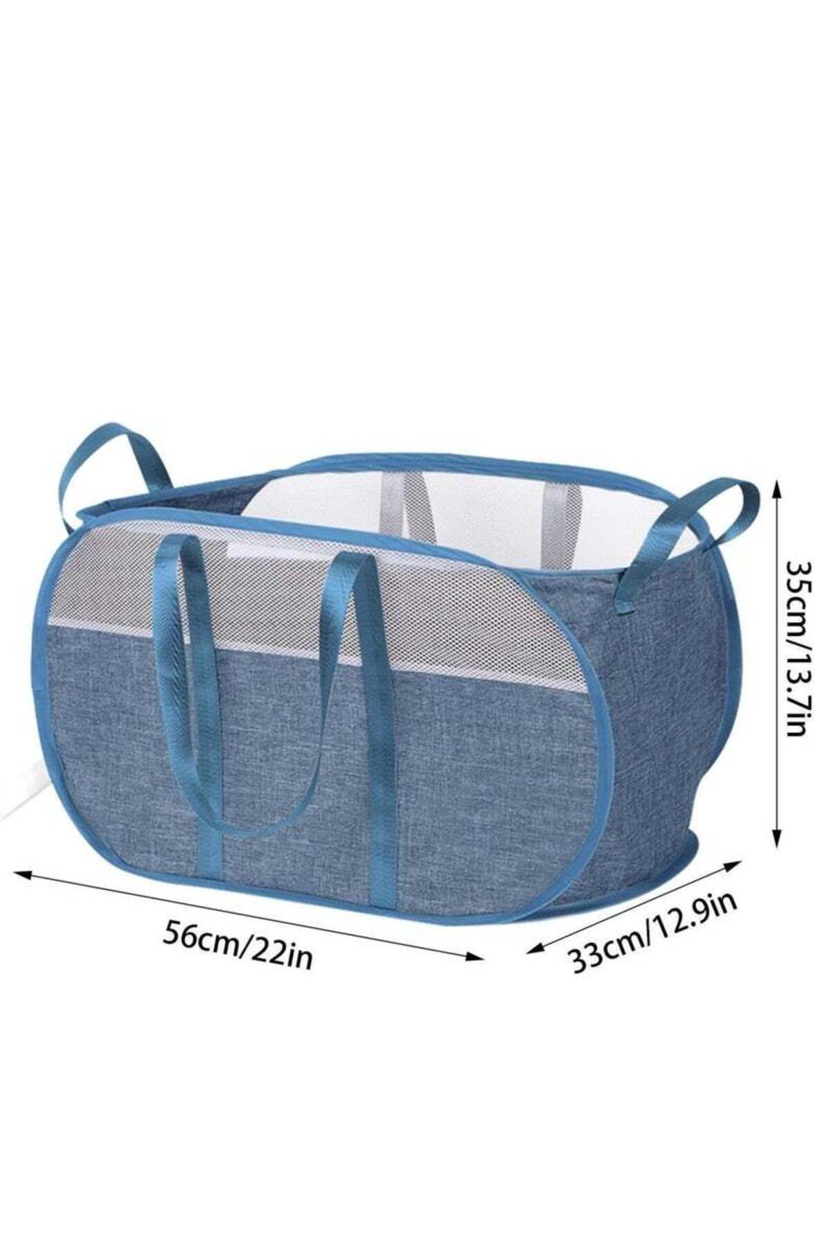 COOYA-Collapsible Laundry Basket,Pop Up Laundry Hamper with Dual Handles,Durable Foldable Laundry Basket 4