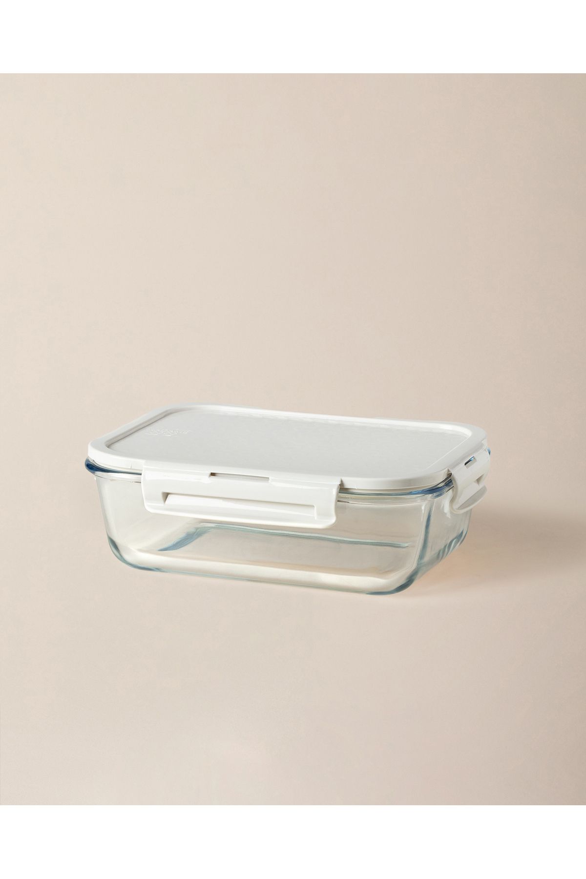 Madame Coco-Modena Rectangular Lid Borosilicate Glass Storage Container - Ecru - 1500 ml 5