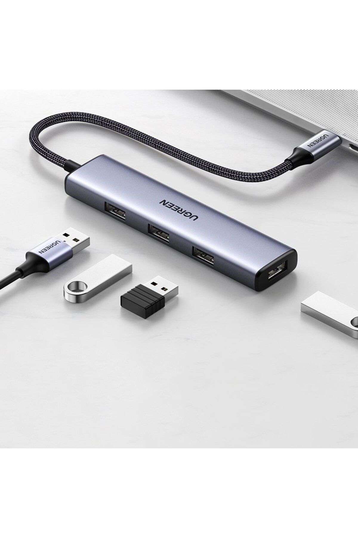 Ugreen-Splitter HUB USB-C la 4x USB 3.2 argintiu 2