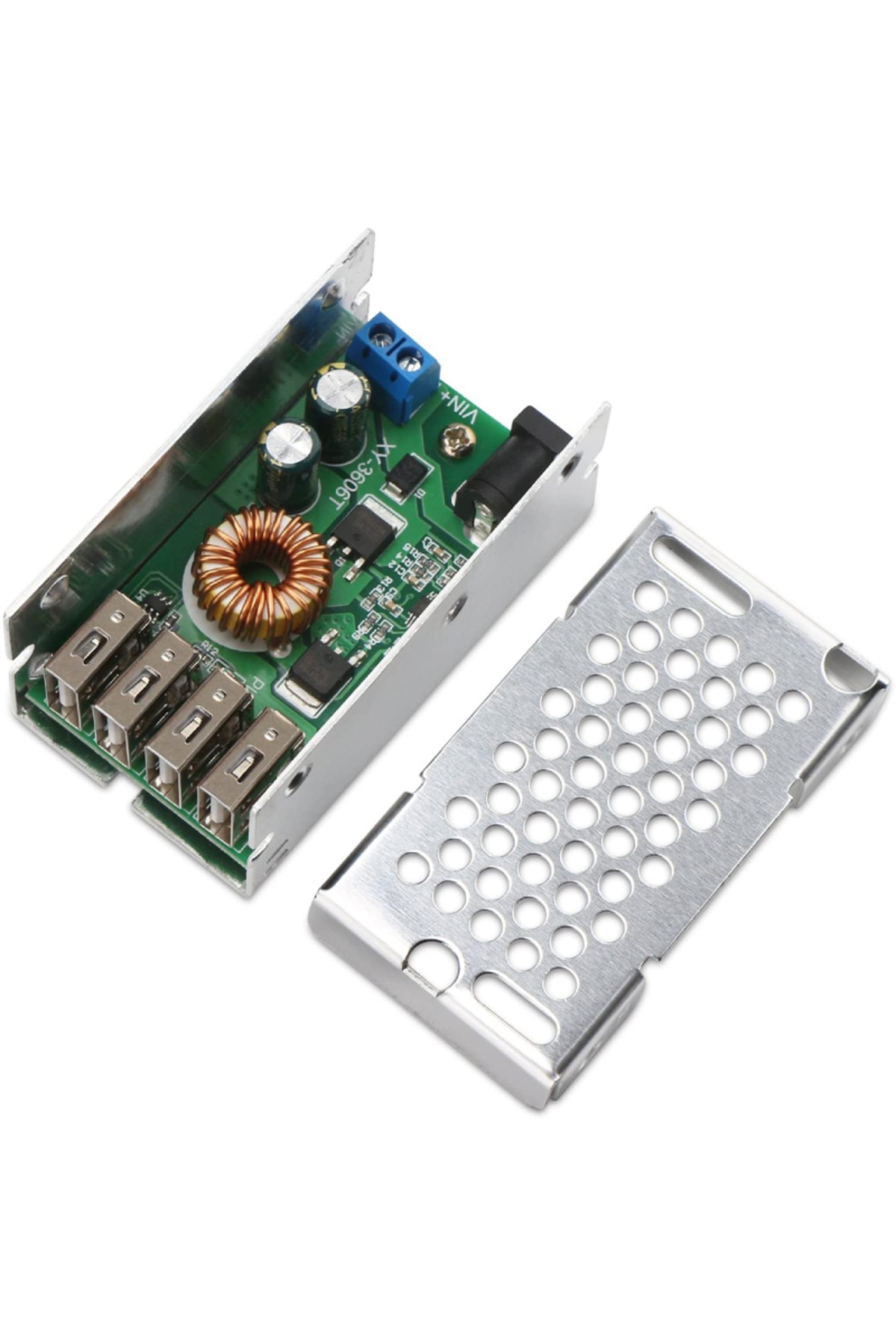 OEM-Step-down module from 9V-36V to 5V, 5A output 4 x USB 1