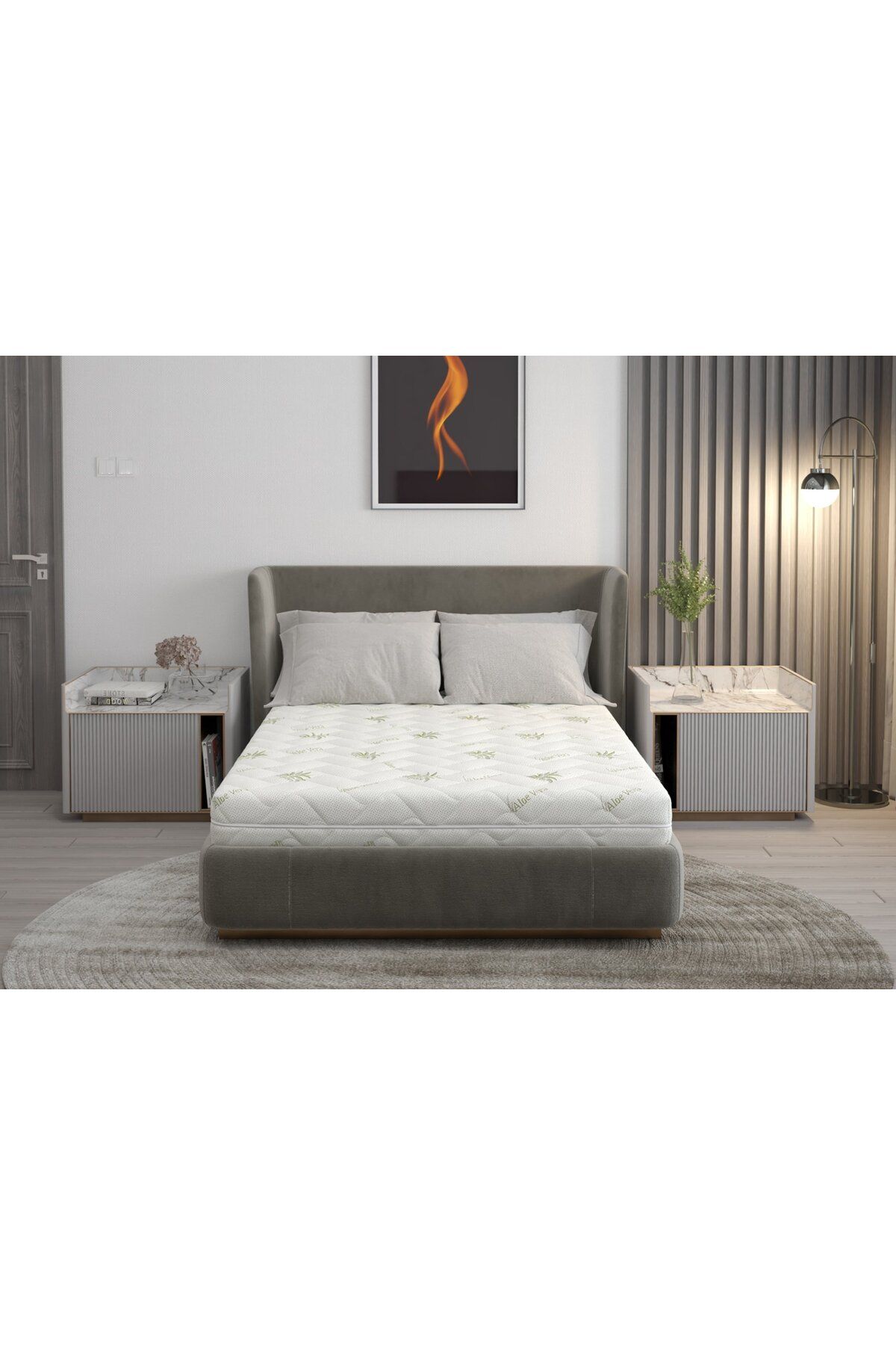 Somnart-FermiMax Aloe Vera polyurethane foam mattress 90x200, height 15 cm 3