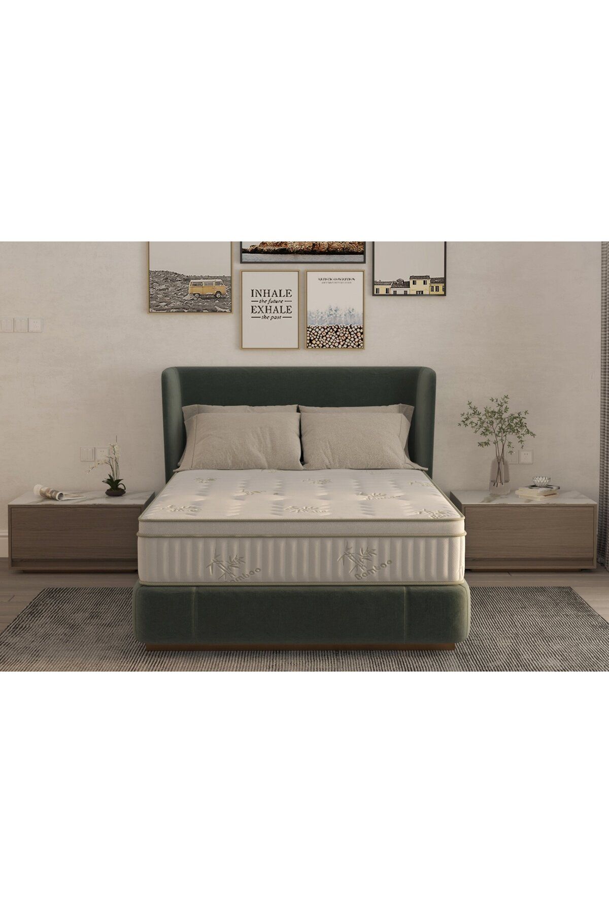 Somnart-Bamboo Super Comfort Pocket Multilayer 90x200 memory foam spring mattress, height 25 cm 7