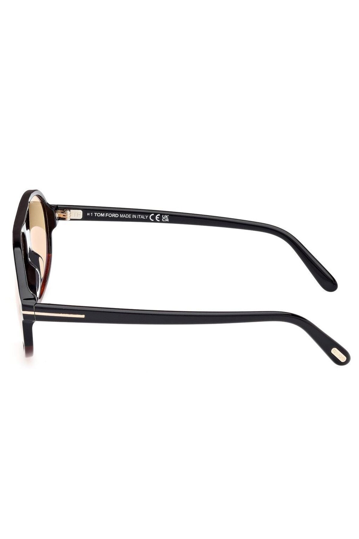 عینک آفتابی یونیسکس tf1178 erol 56e 58-16 (فتوکرومیک)، فریم مشکی از استات، لنز زرد