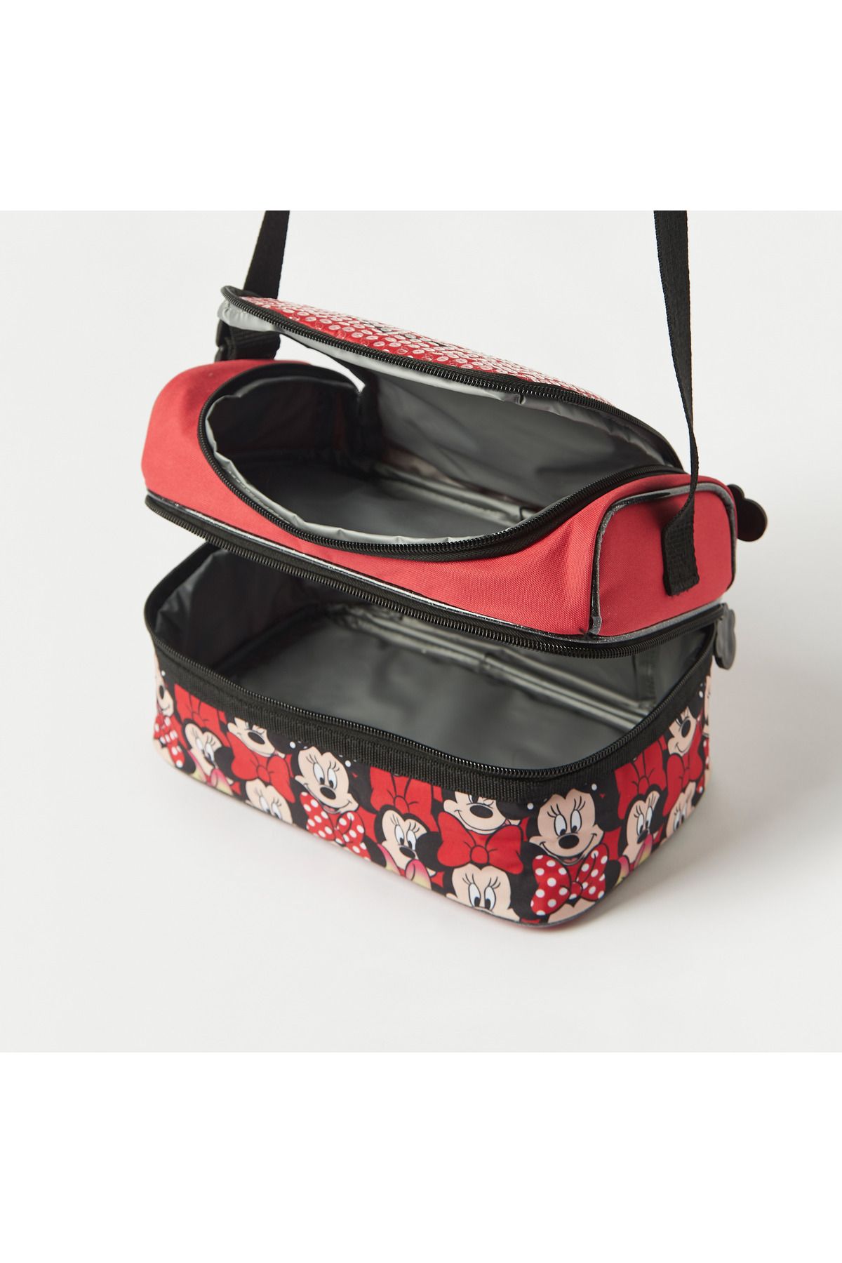 Simba-Disney Minnie Mouse Print 2-Layer Lunch Bag with Adjustable Strap 5
