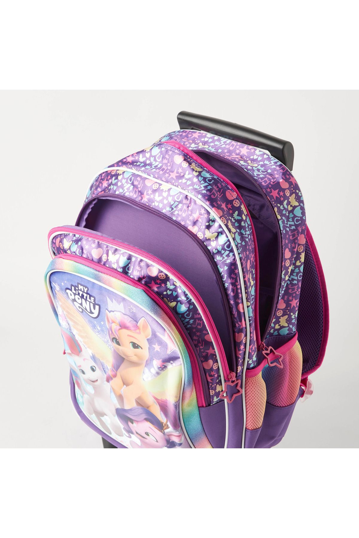 SUNCE-My Little Pony Printed Trolley Backpack with Retractable Handle - 18 inches 6