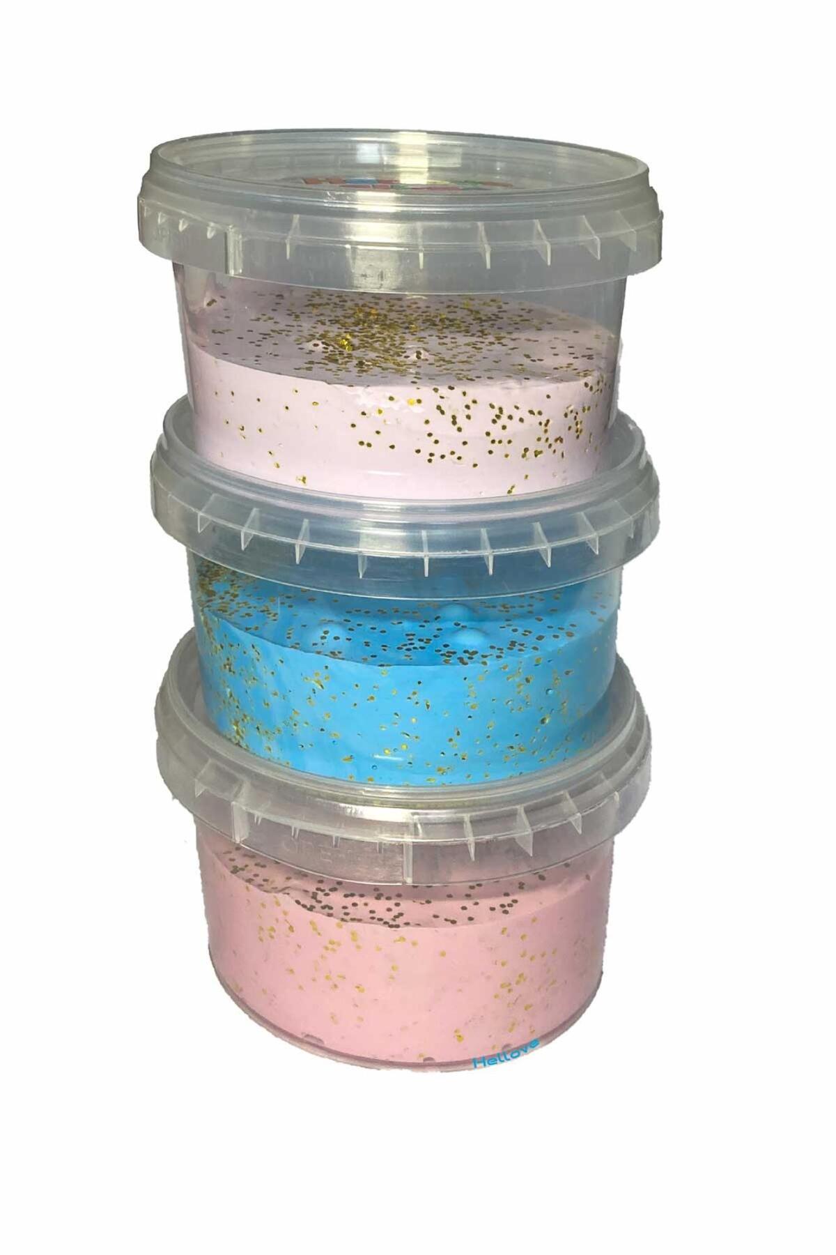 AVMmarketim Köpüklü Ve Simli Slime 4 lü Slime Simli Slaym Simli Oyun Hamuru fotoğrafı 4 (önizleme)