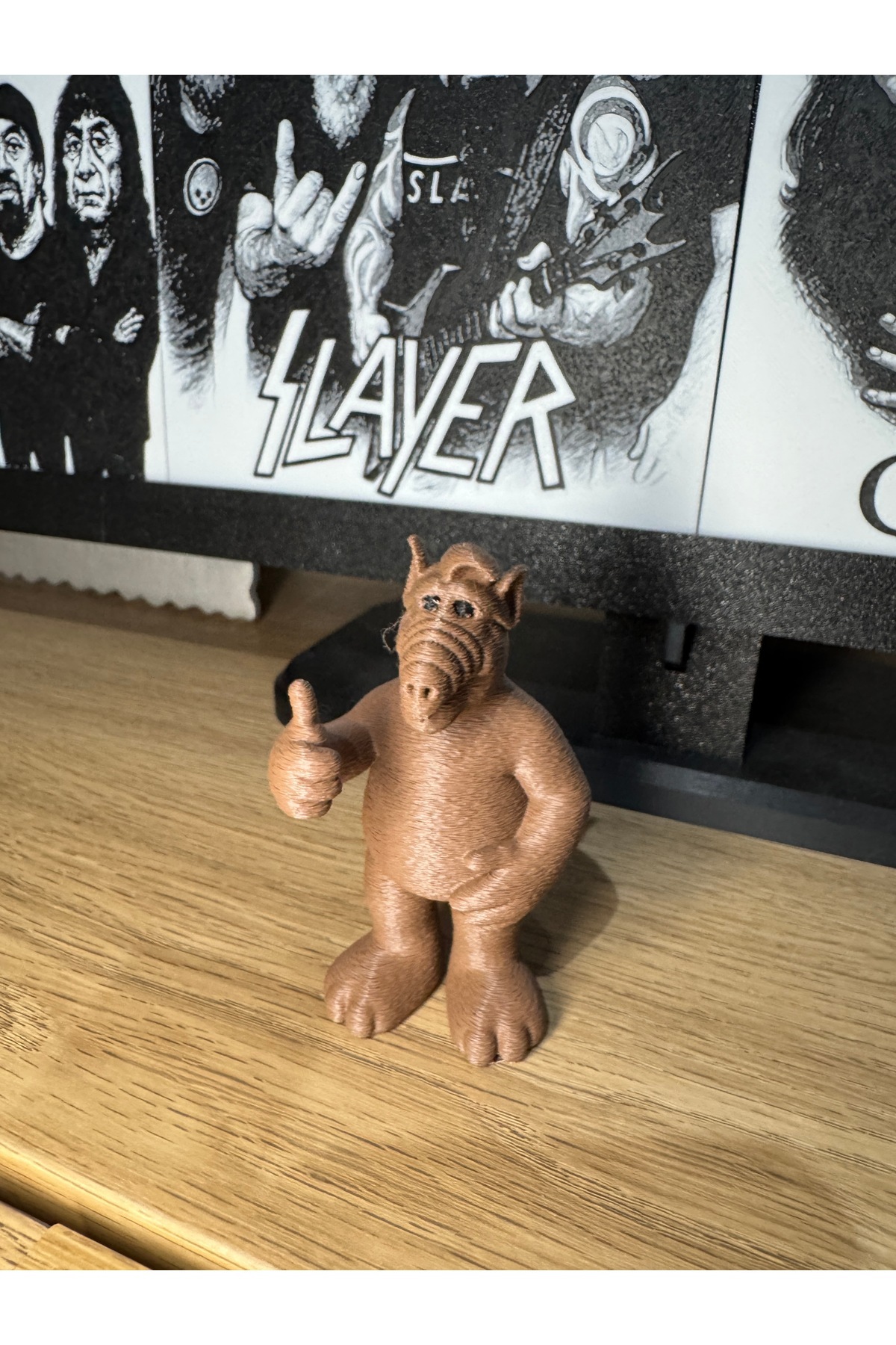 مجسم ALF – نموذج ديكور ريترو مطبوع ثلاثي الأبعاد (10 سم)