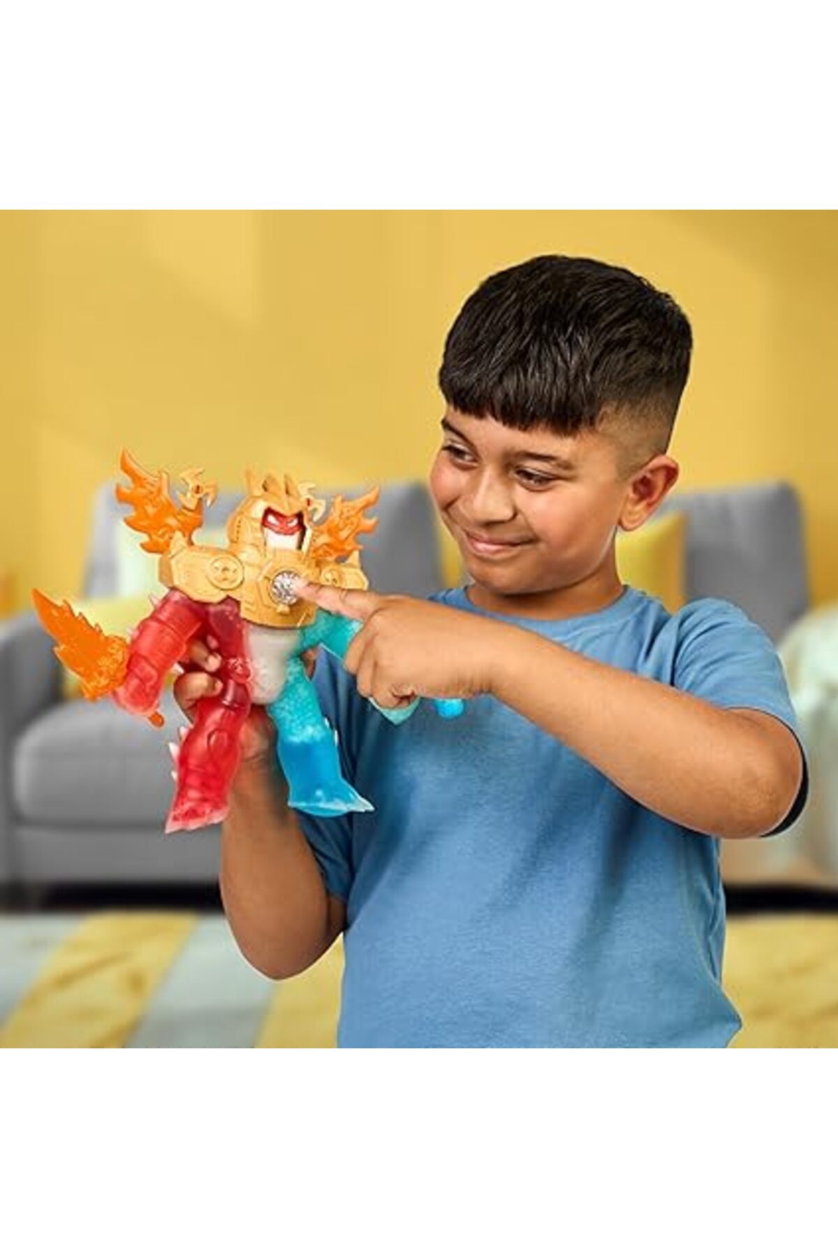 Heroes of Goo Jit Zu-Goo Jit Zu S13 Goo-Tron Supreme Mr. Fantastic | Meteor Madness Stretchy Action Figure Toy 4