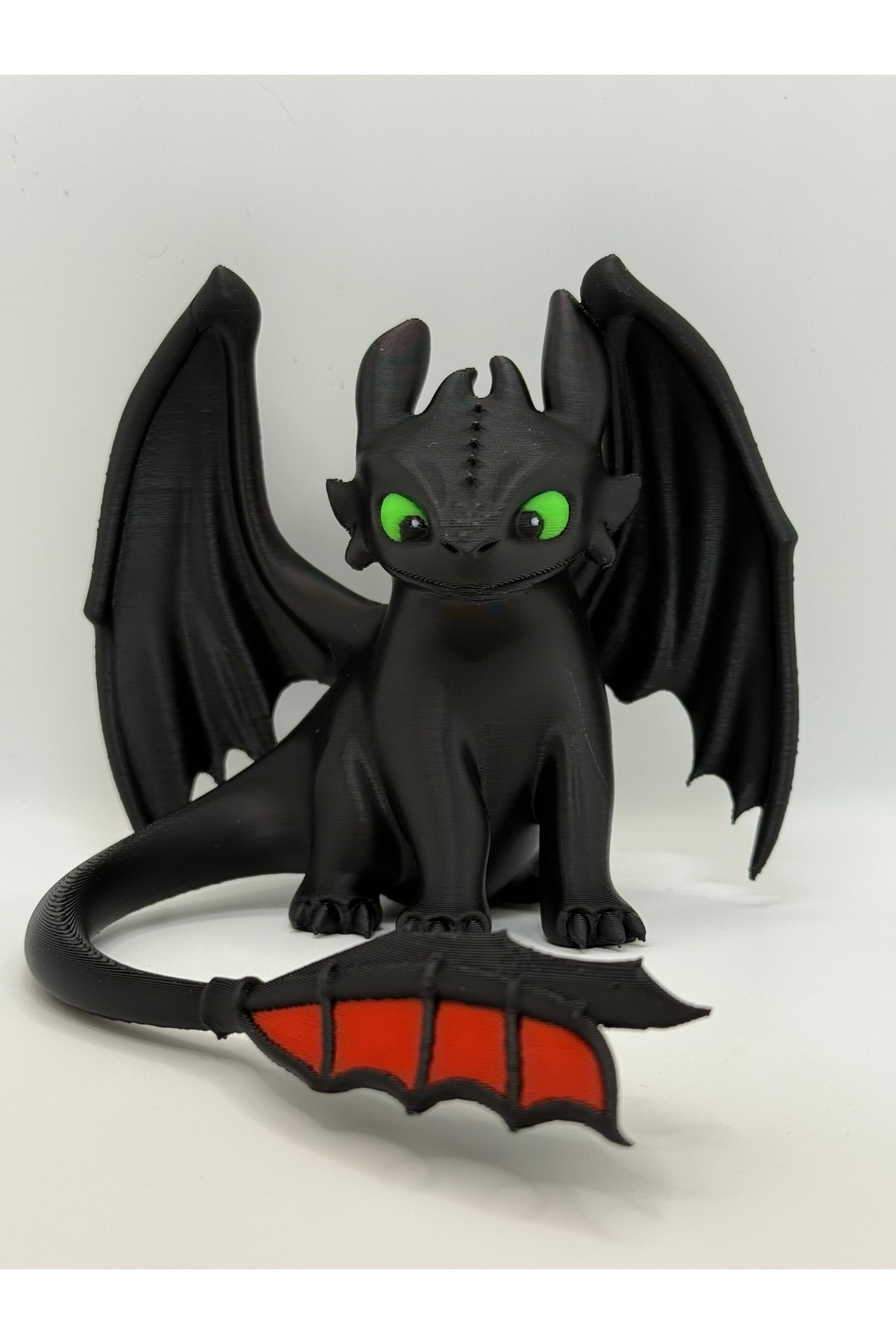 So trainieren Sie Ihren Drachen – Zahnlose Figur | 3D-Druck dekoratives Drachenmodell (13x10 cm)