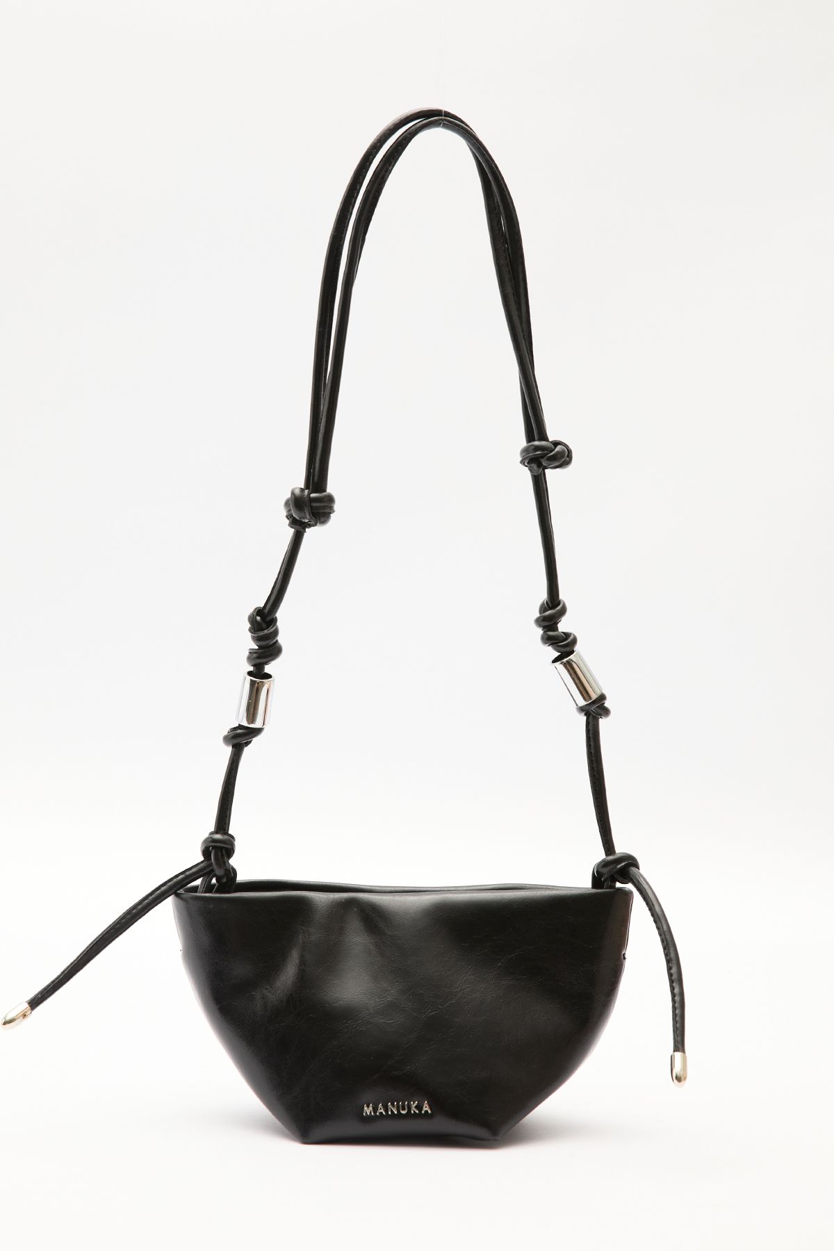 Manuka-Elora Binding Detail Bag Black Truffle 1